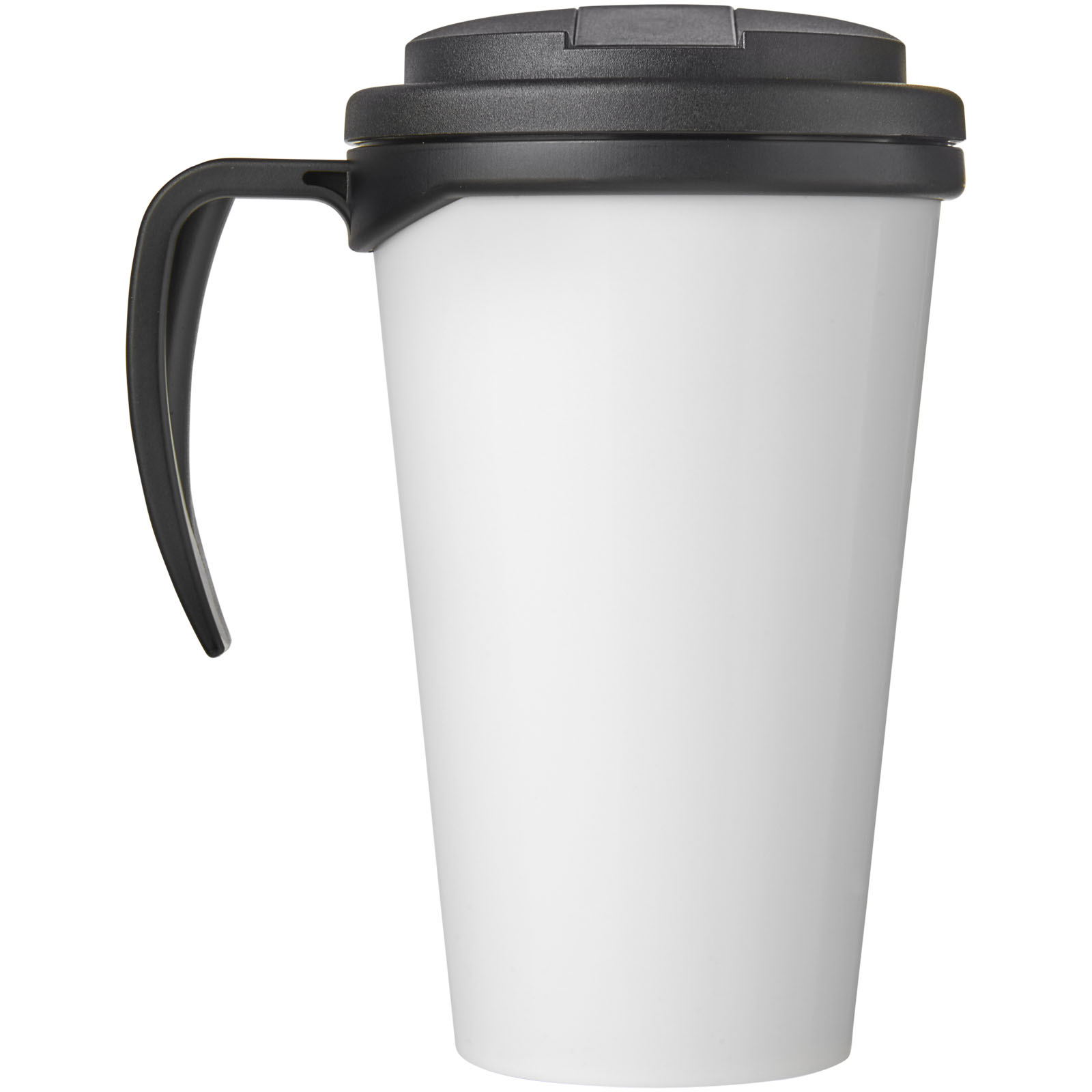 Brite-Ameriano® Grande 350 ml Isolierbecher mit auslaufsicherem Schraubverschluss schwarz, schwarz