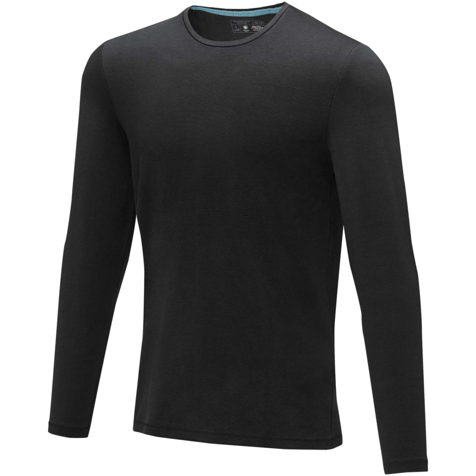 Ponoka Langarmshirt für Herren schwarz