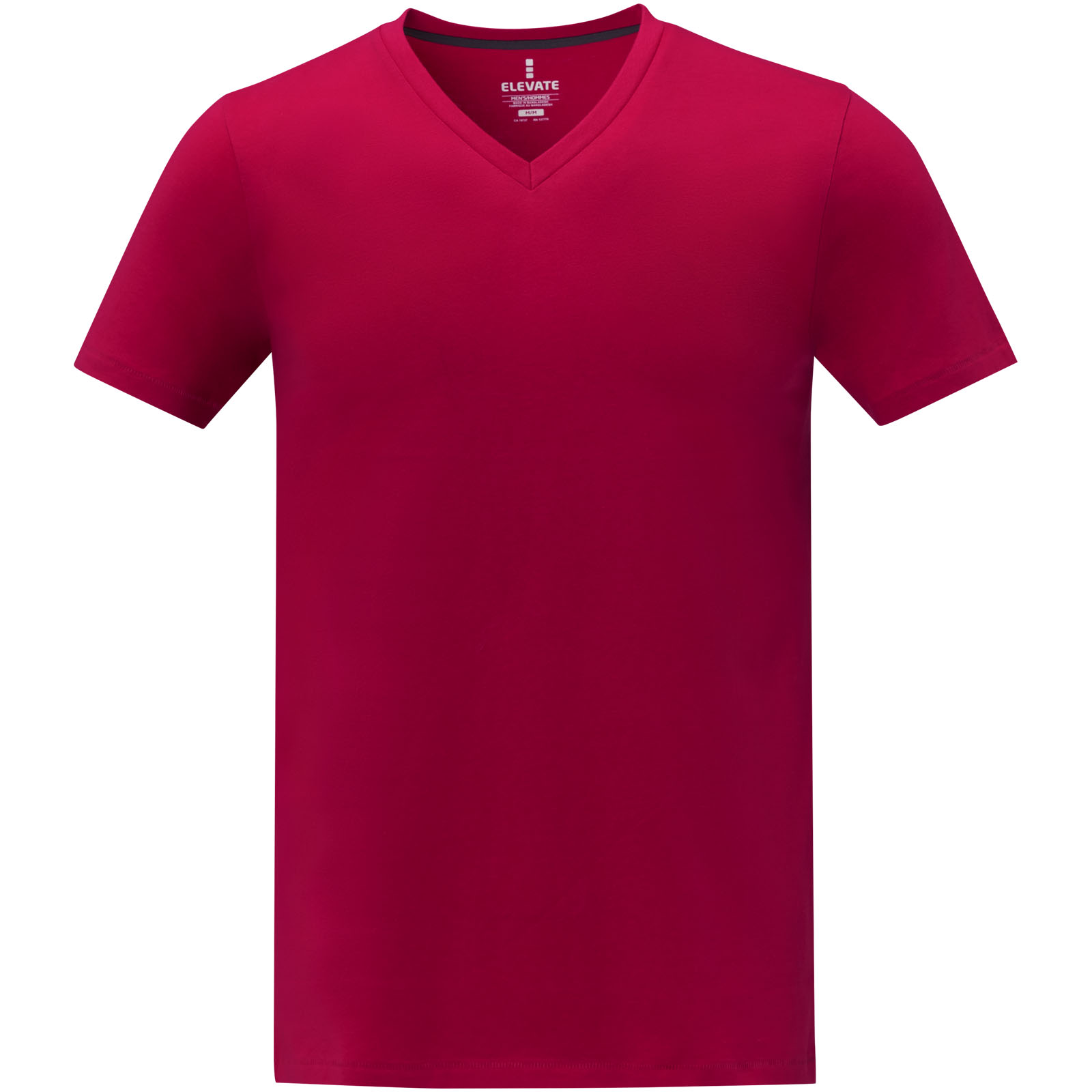 Somoto T-Shirt mit V-Ausschnitt für Herren rot