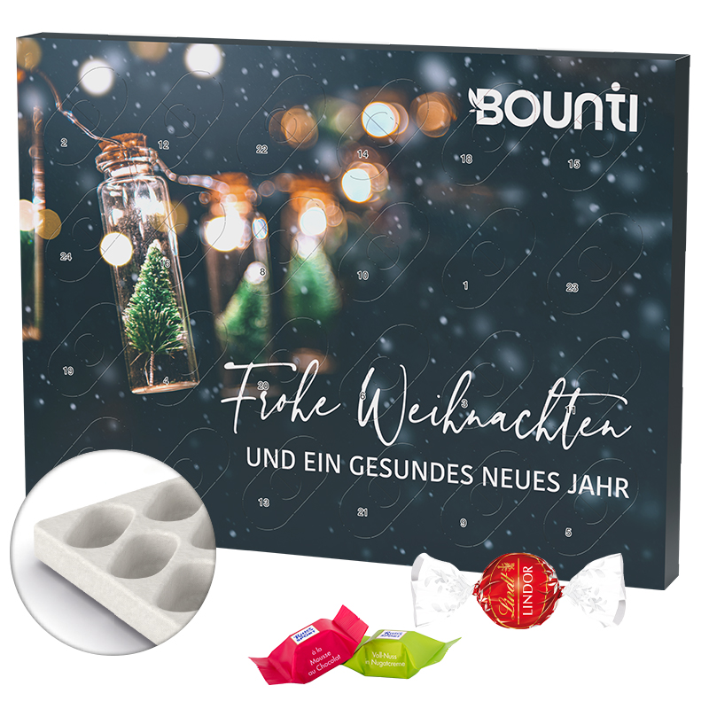 Adventskalender Eco XL, Papierblister, Ritter SPORT Schokowürfel