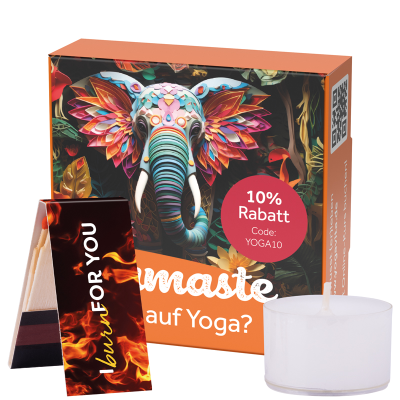 Klappbox S, Teelichter & Streichhölzer Ostern