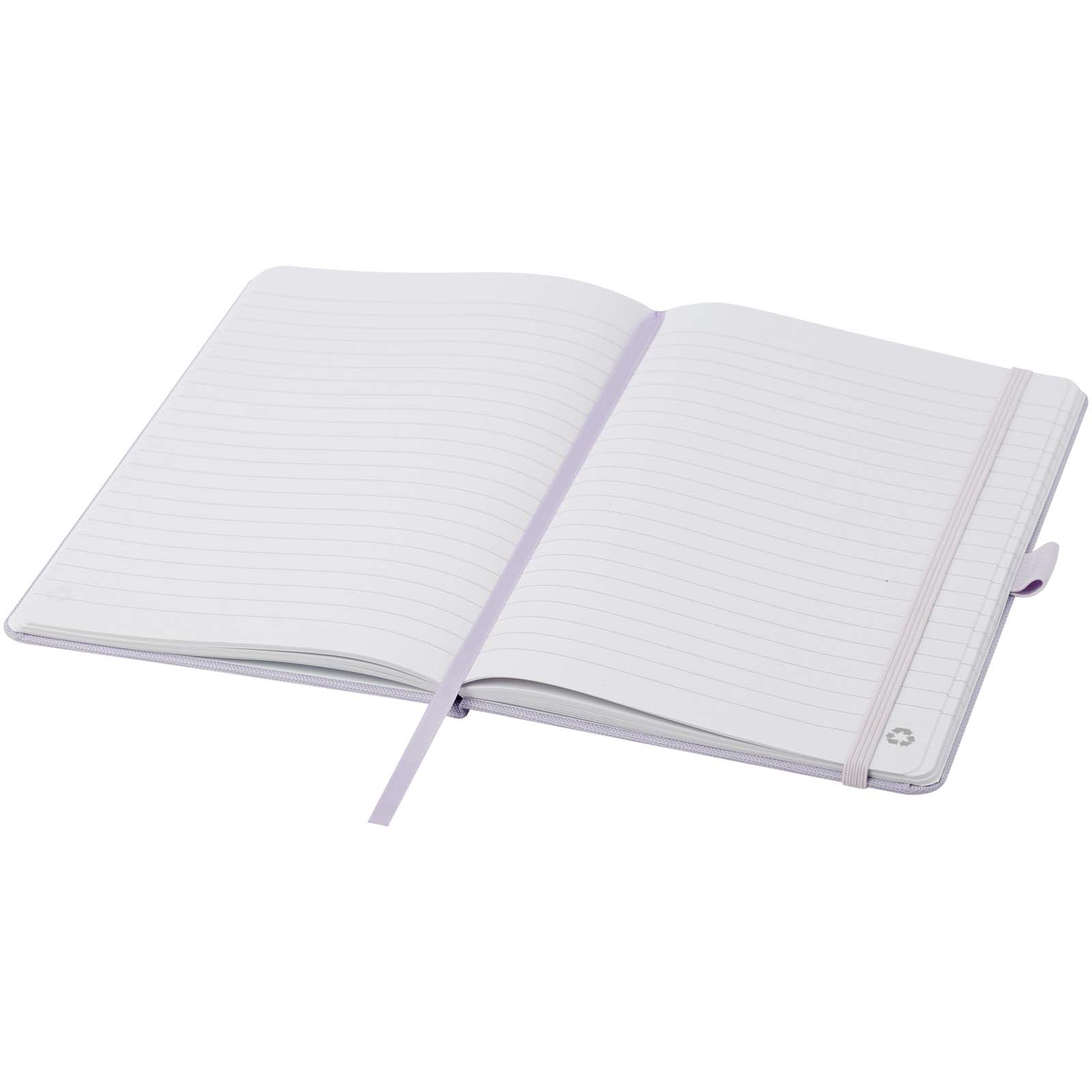 Honua A5 Notizbuch aus recyceltem Papier mit Cover aus recyceltem PET fliederfarben