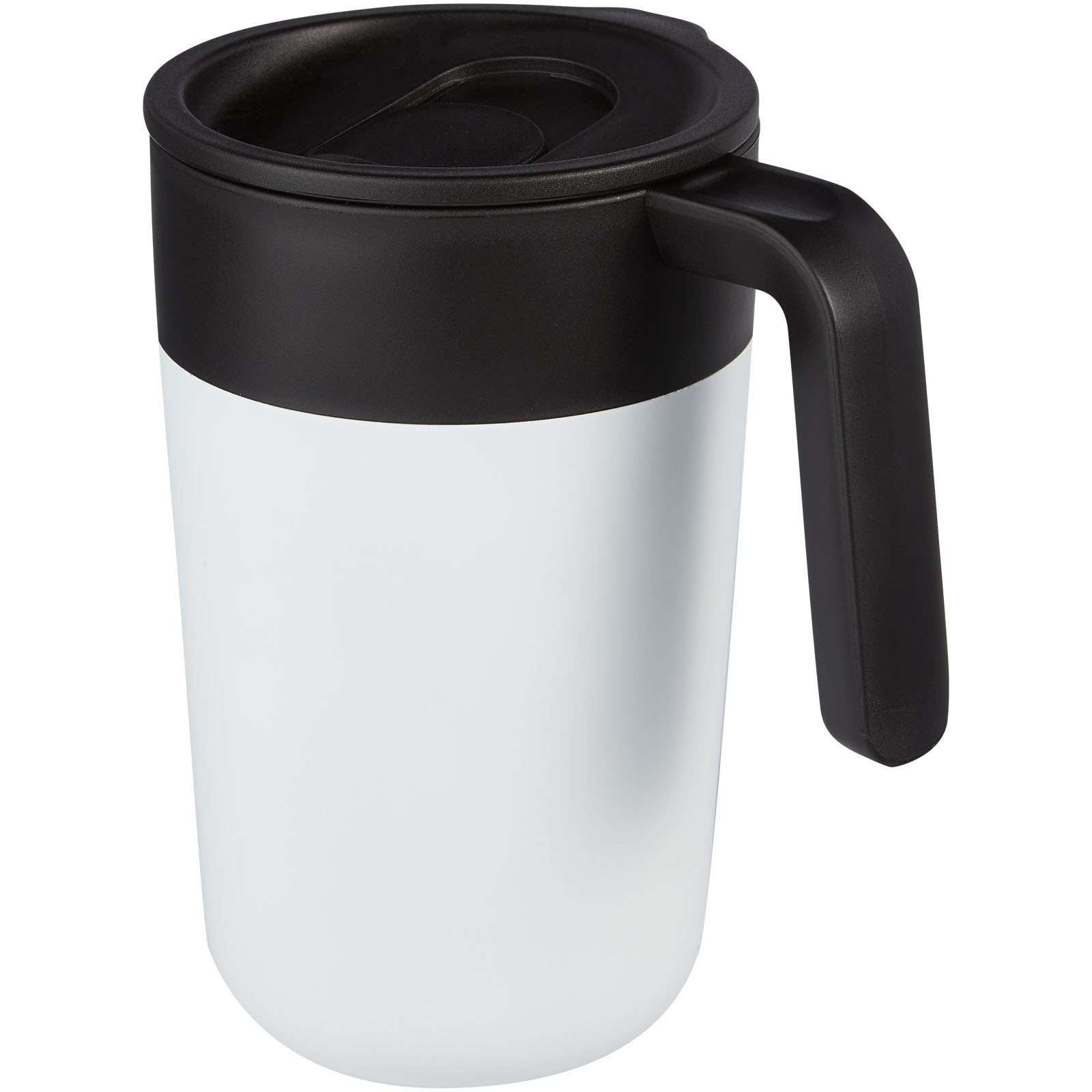 Nordia 400 ml doppelwandiger Becher aus Recyclingmaterial weiss