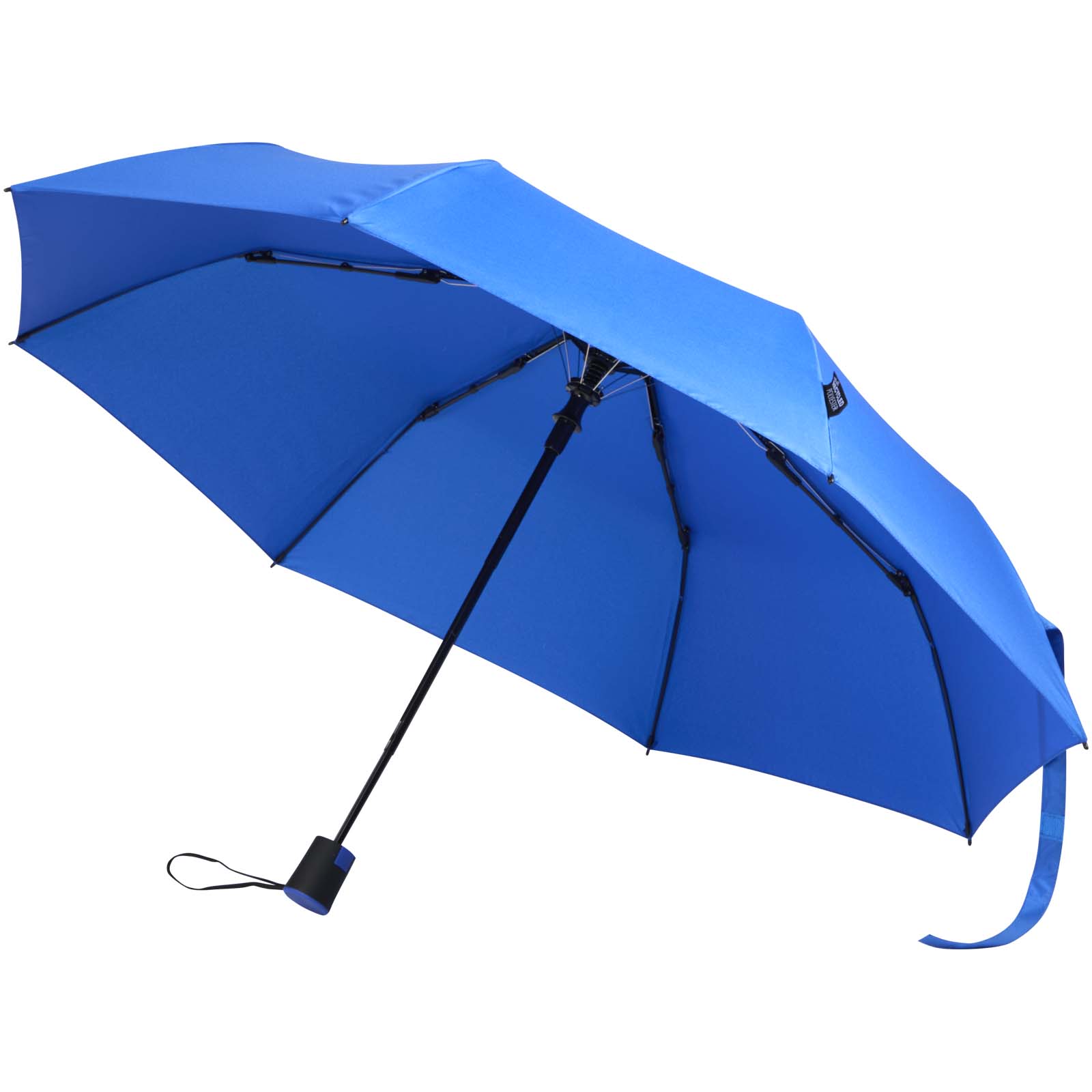 Agnes 21" faltbarer RPET-Regenschirm mit automatischer Öffnung royalblau