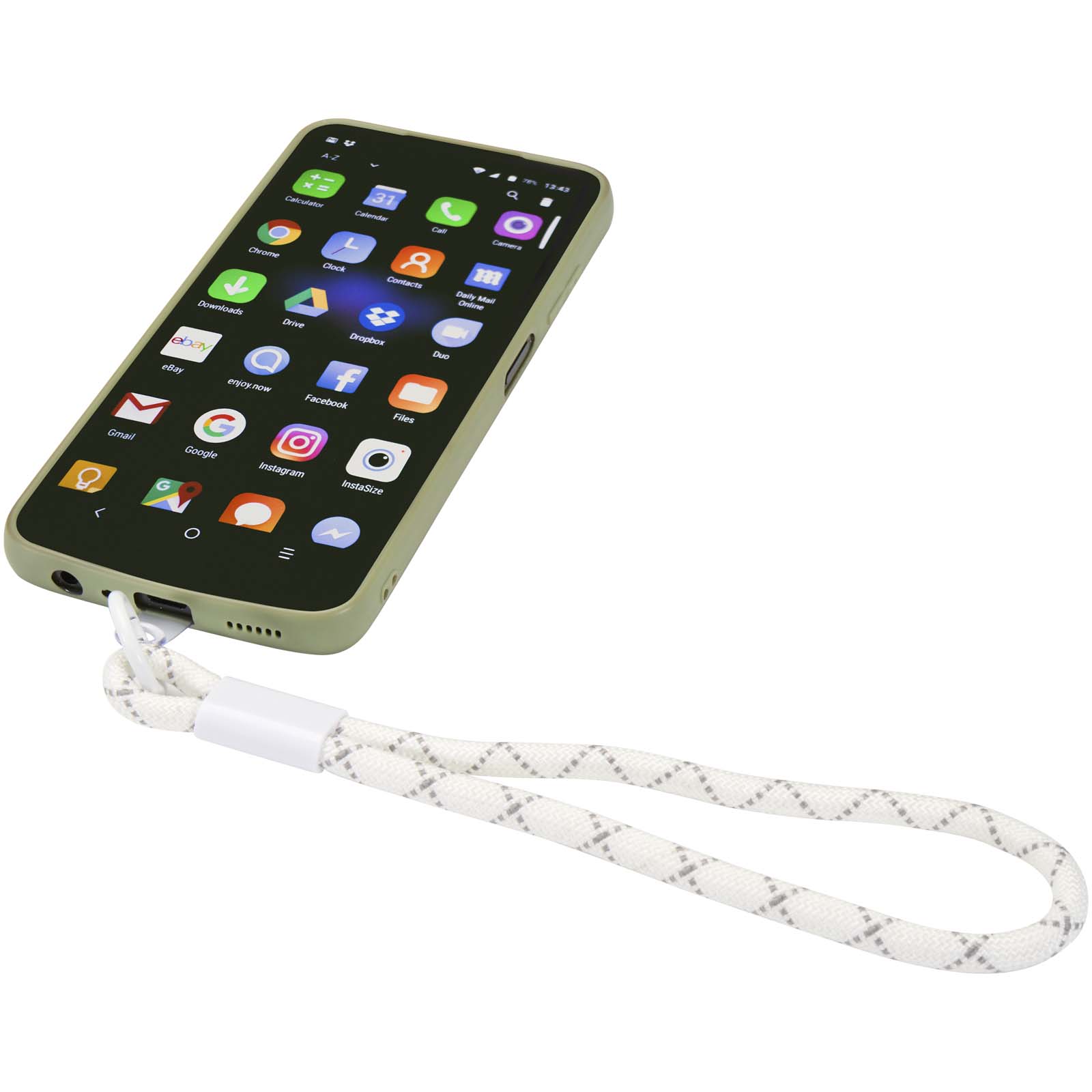 Arich Smartphone Armband aus recyceltem Kunststoff weiss
