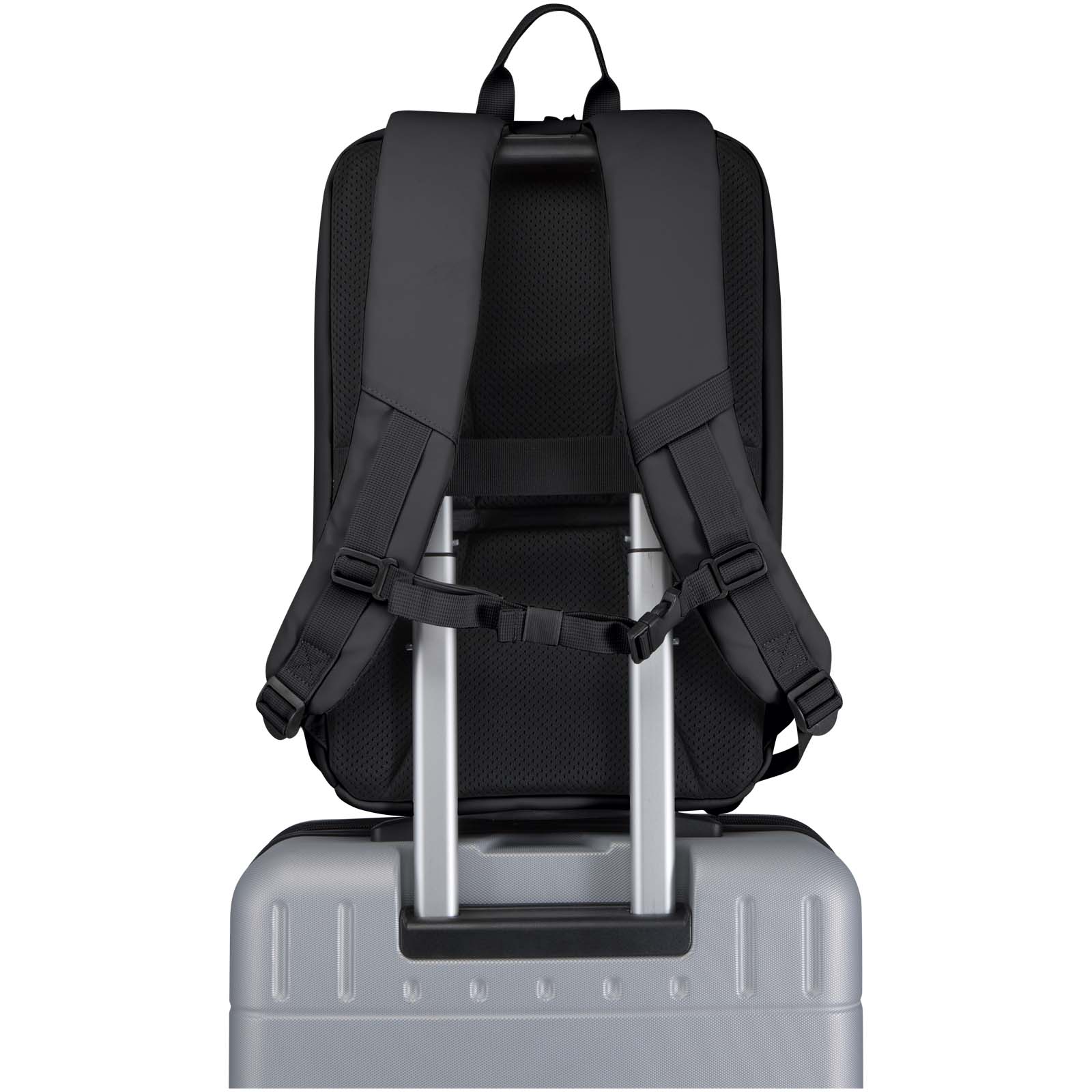 SMART 15" GRS Laptop-Rucksack aus recyceltem Material, 18 l schwarz