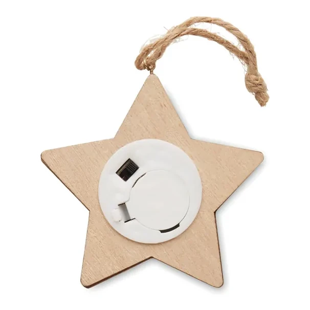 Anhänger aus Holz mit LED