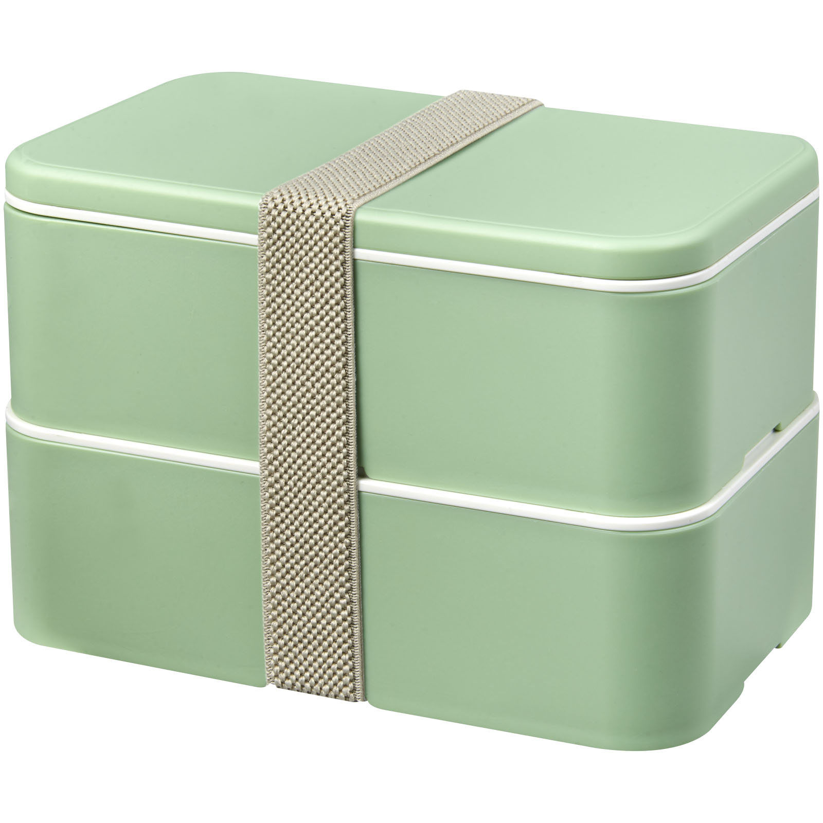 MIYO Renew 700+700 ml Doppel-Lunchbox seaglass green, seaglass green, kieselgrau