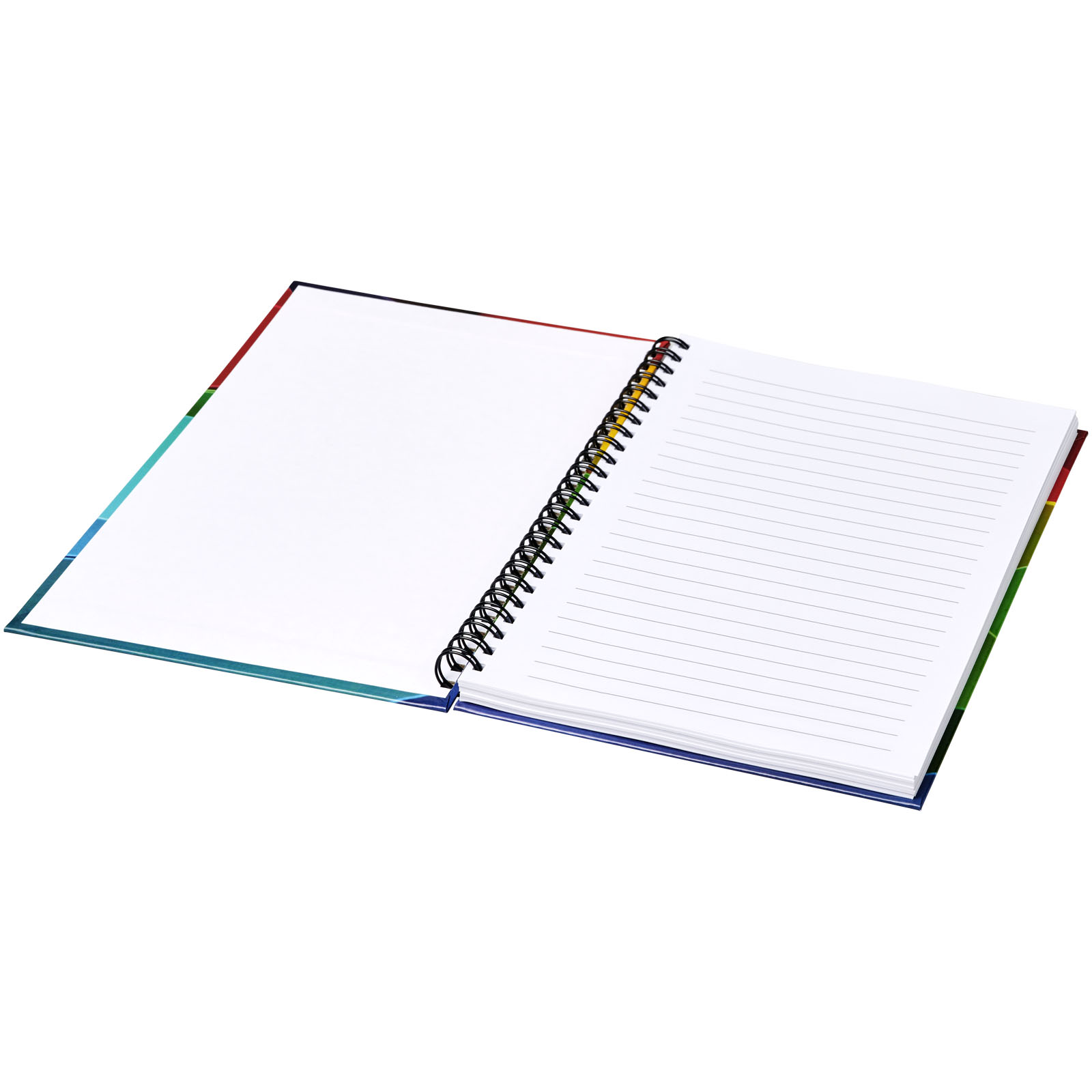 Wiro A5 Notizblock mit Hardcover und Spiralbindung weiss, schwarz