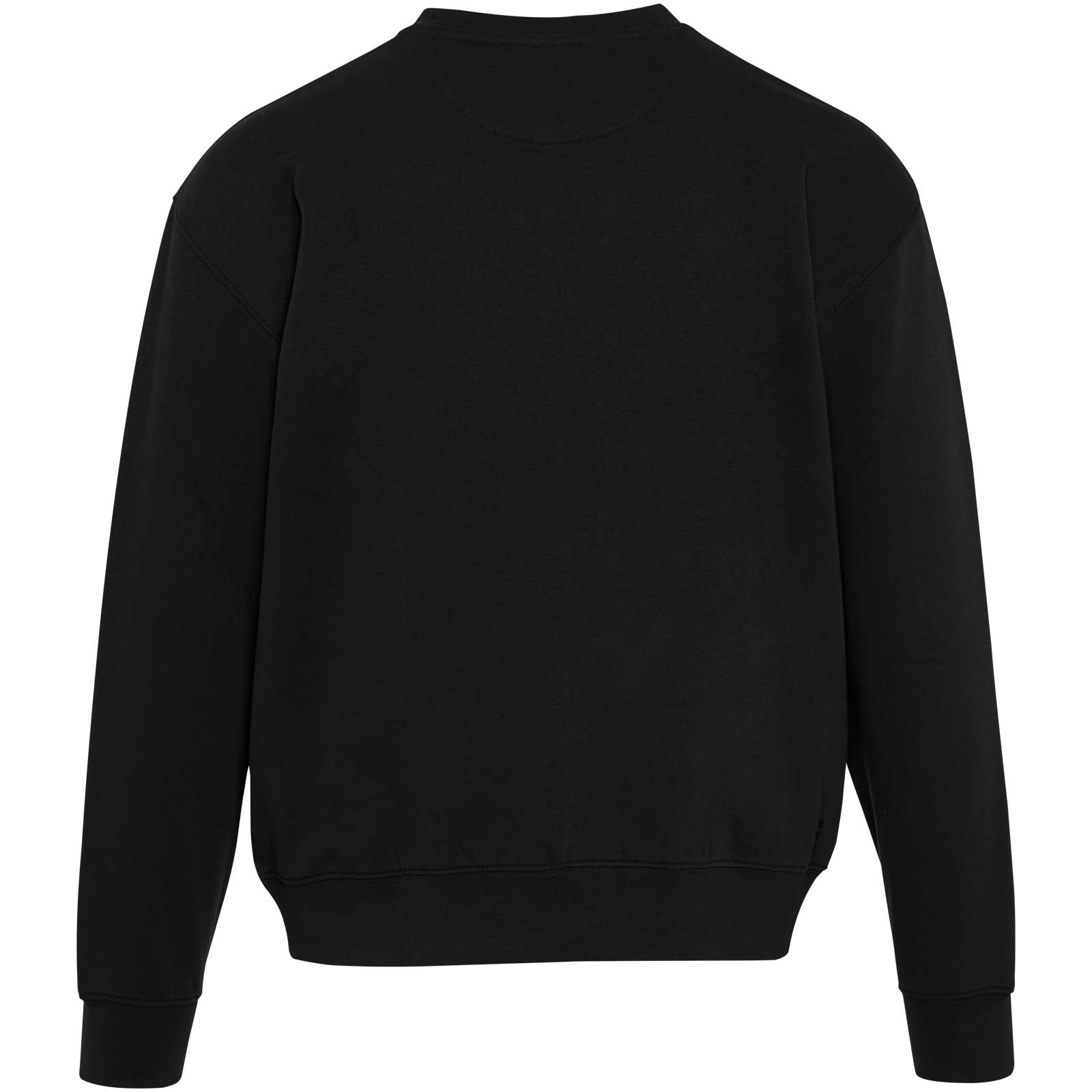 Boris Oversize Sweatshirt mit Rundhalsausschnitt aus recycelter 280 g/m2 Bio Baumwolle (OCS), unisex schwarz