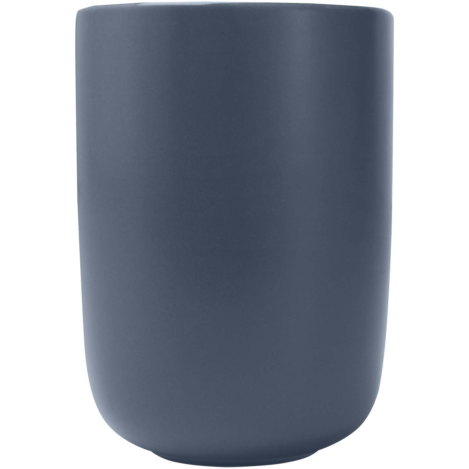 Male 350 ml Keramiktassen – 2er-Set, matt hale blau