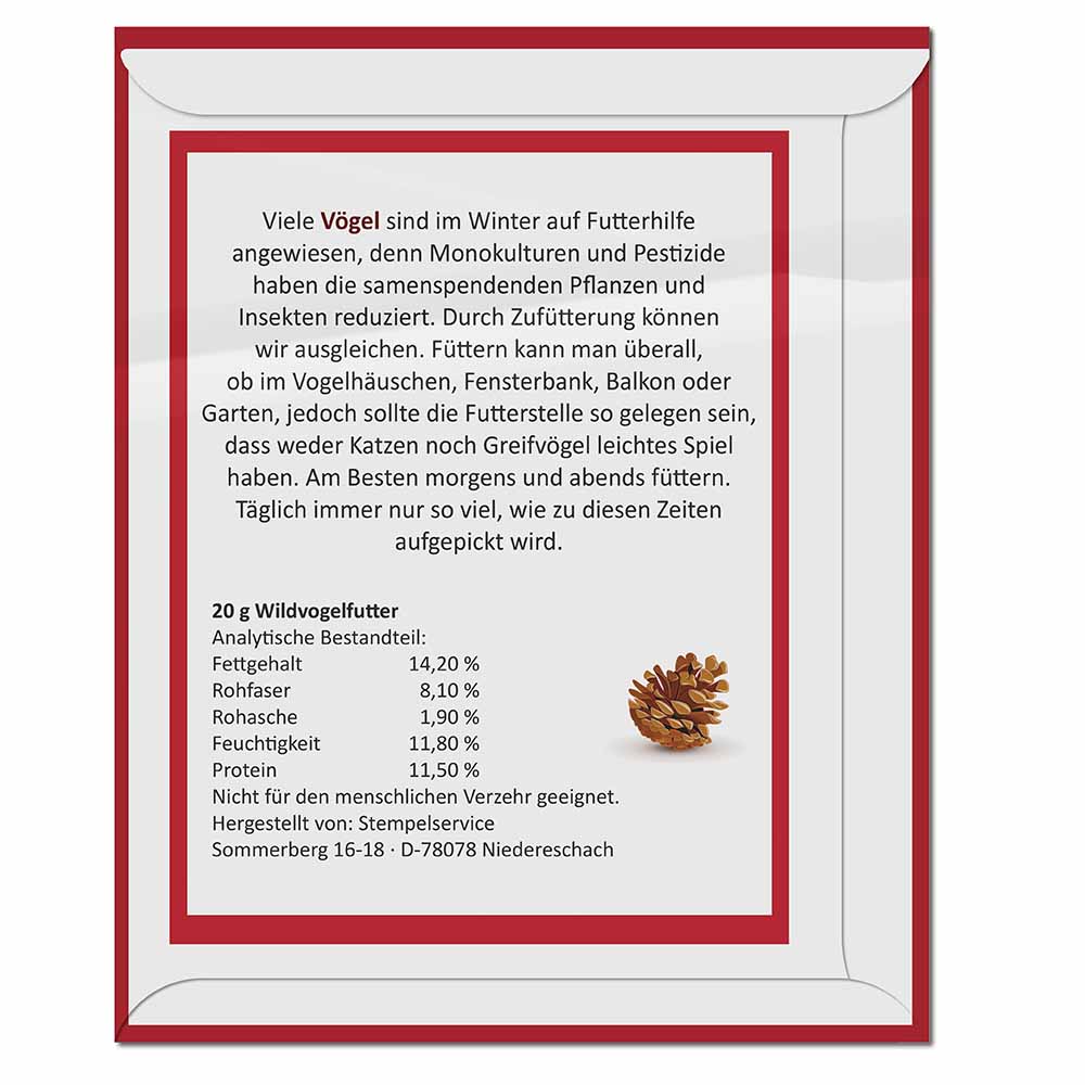 Vogelfutter-Tütchen - Weihnachten - Individuell
