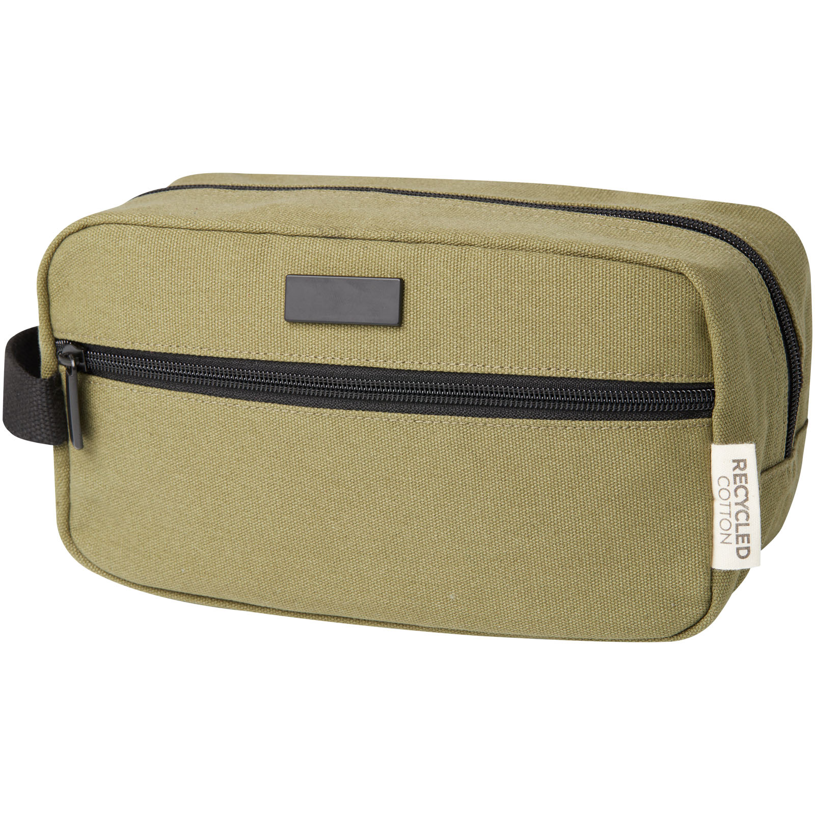 Joey Kosmetiktasche aus GRS recyceltem Canvas 3,5 L olive