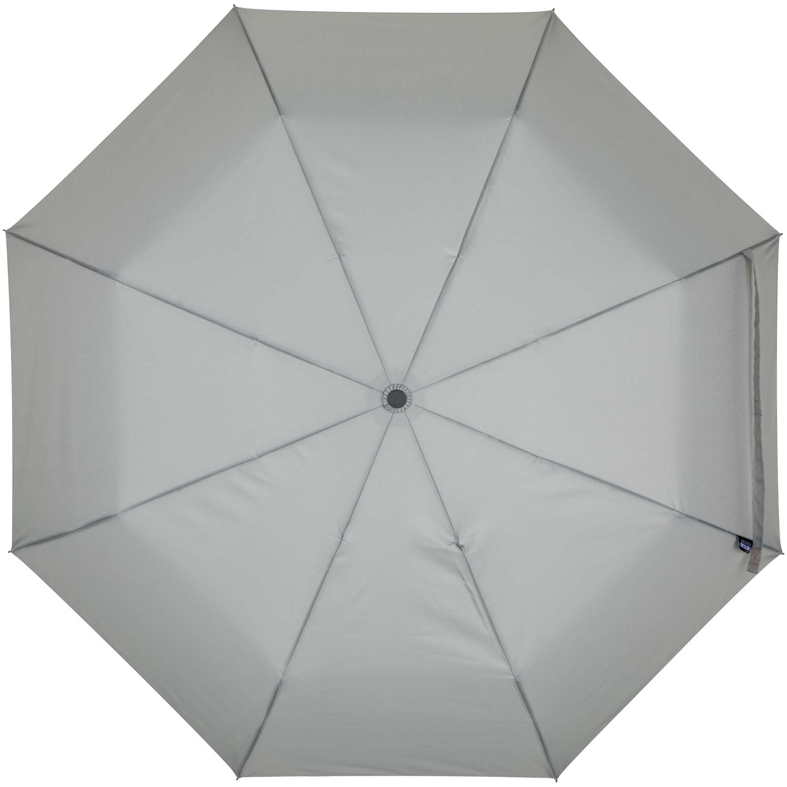 SMART 21" Zoll Kompaktregenschirm aus RPET hellgrau