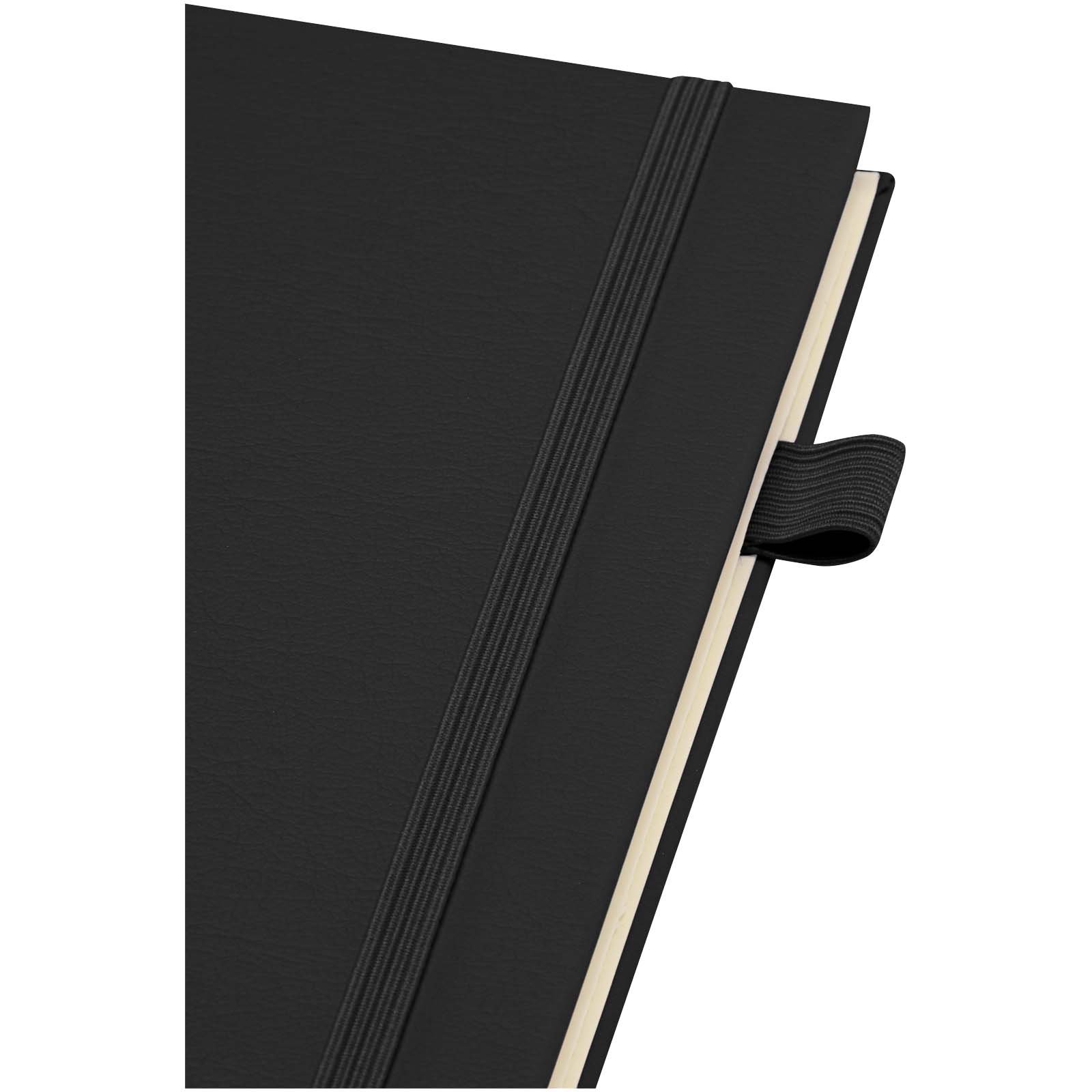Liss A5 Hardcover Spiralnotizbuch aus recyceltem Kunststoff schwarz