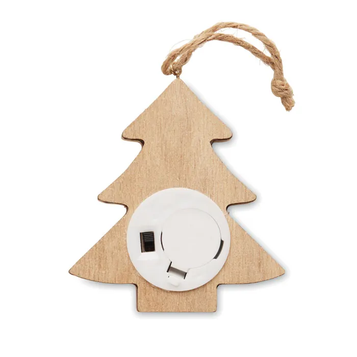 Anhänger aus Holz mit LED