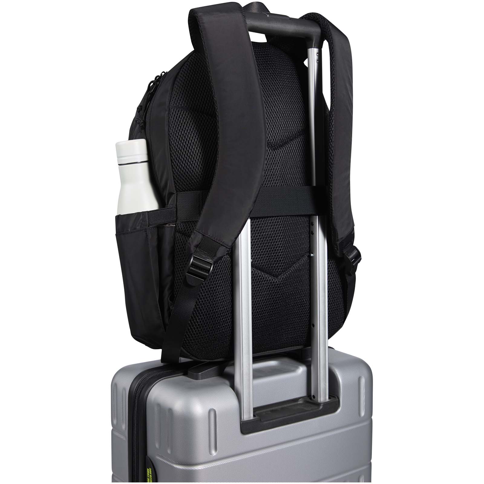 Puffer 15,6" GRS recycelter Laptoprucksack 18L schwarz