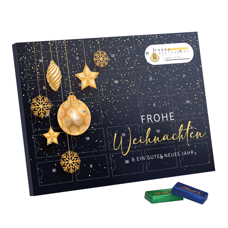 Premium Tisch Adventskalender Sarotti Schokotäfelchen