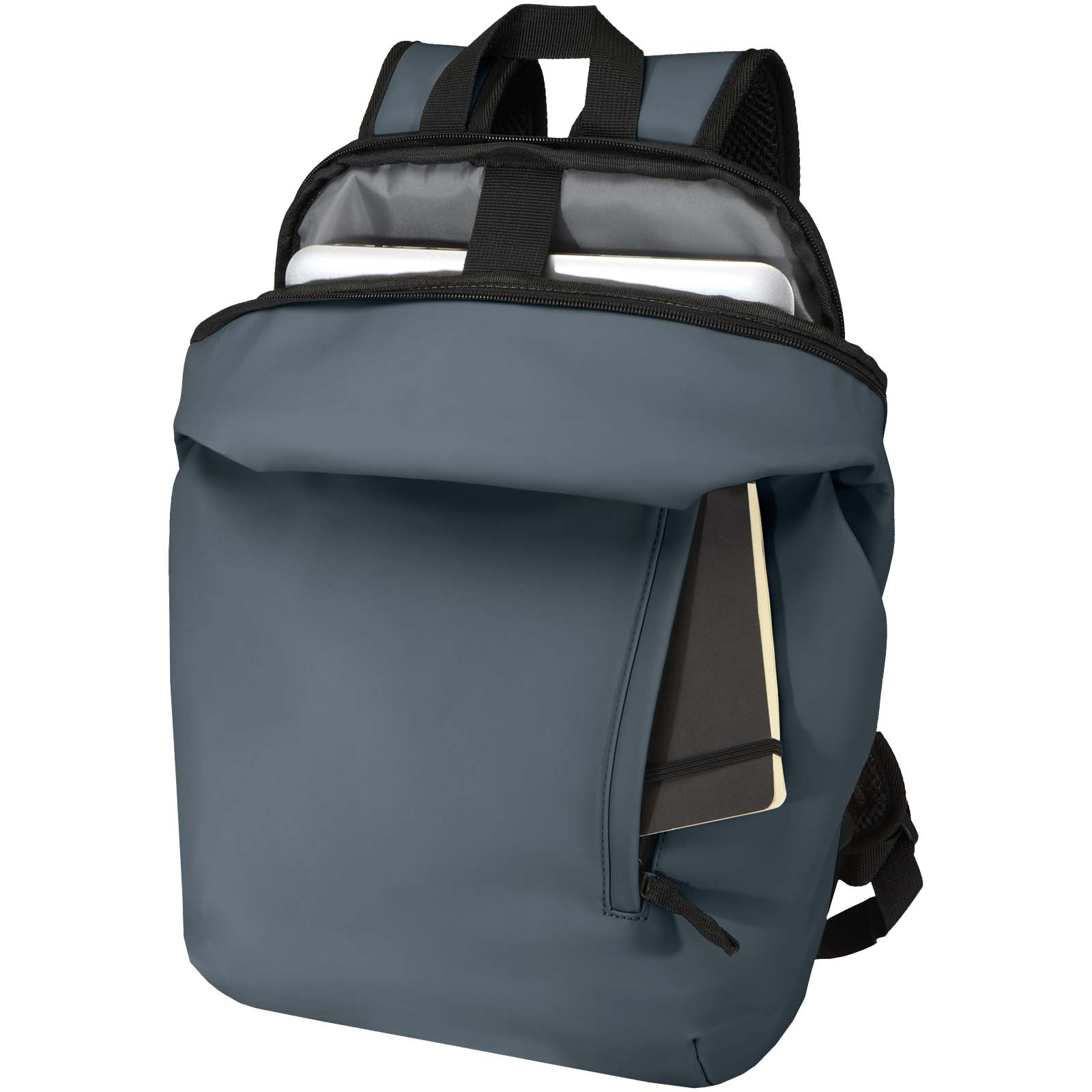 Resi Plus 15" GRS recycelter diebstahlsicherer Rucksack 18L hale blau