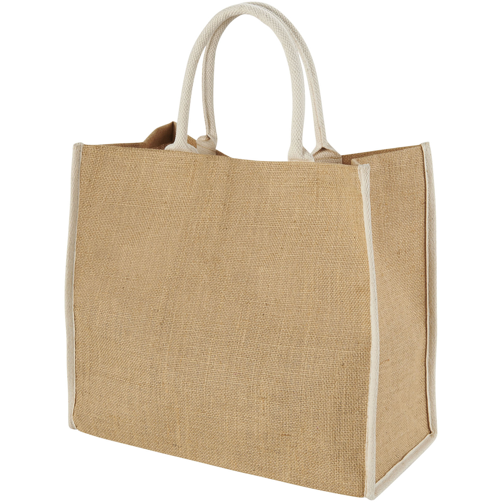 Harry farbige Jute Tragetasche 25L natur, weiss