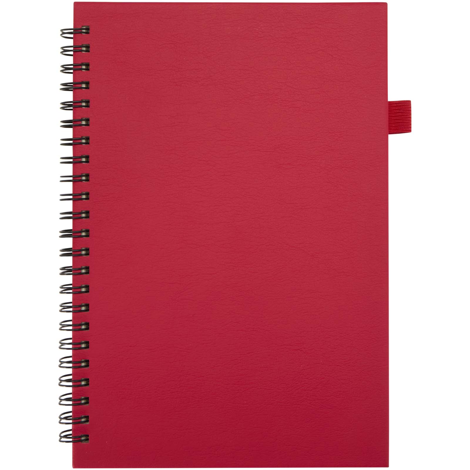 Liss A5 Hardcover Spiralnotizbuch aus recyceltem Kunststoff rot