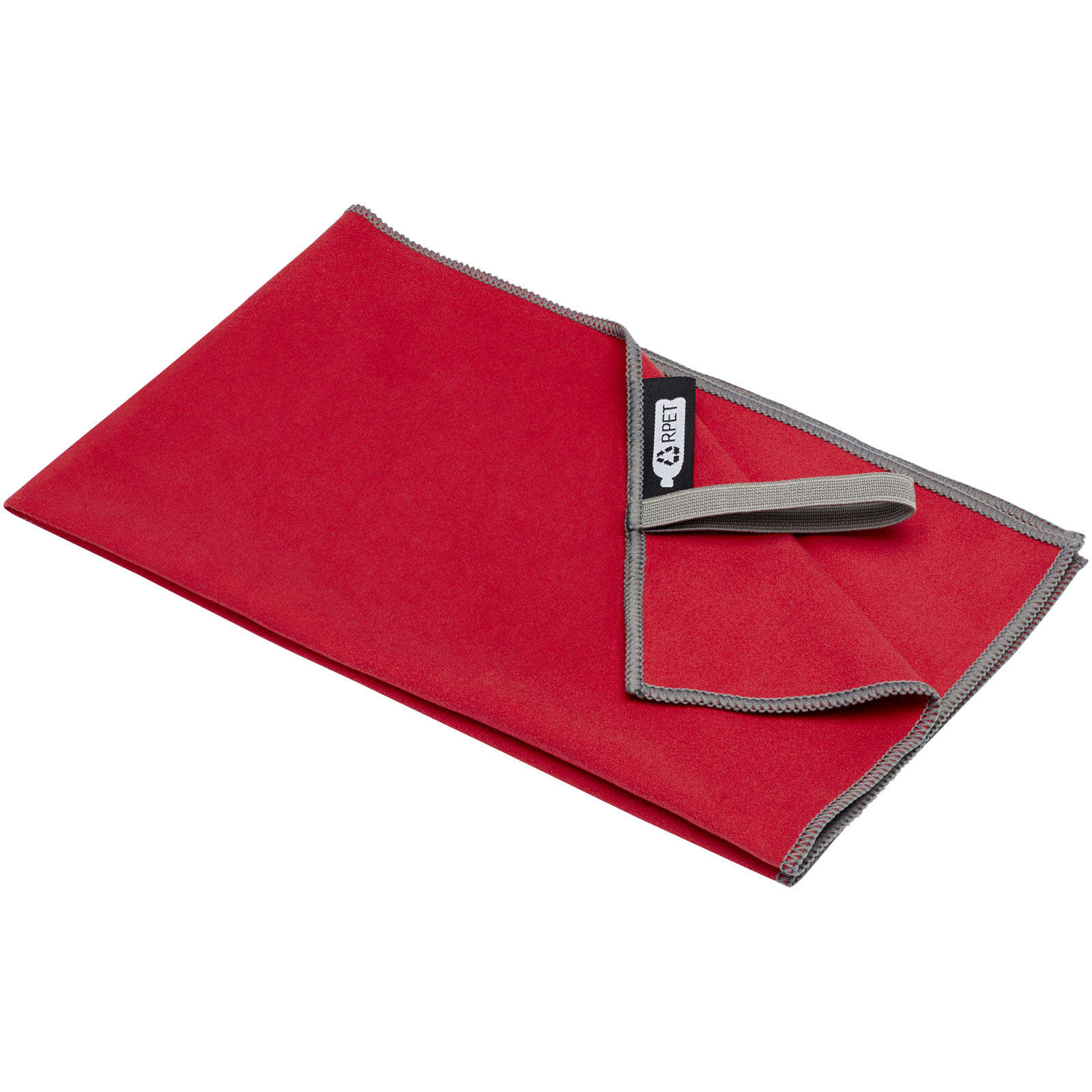 Pieter ultraleichtes und schnell trocknendes GRS Handtuch 30 × 50 cm rot