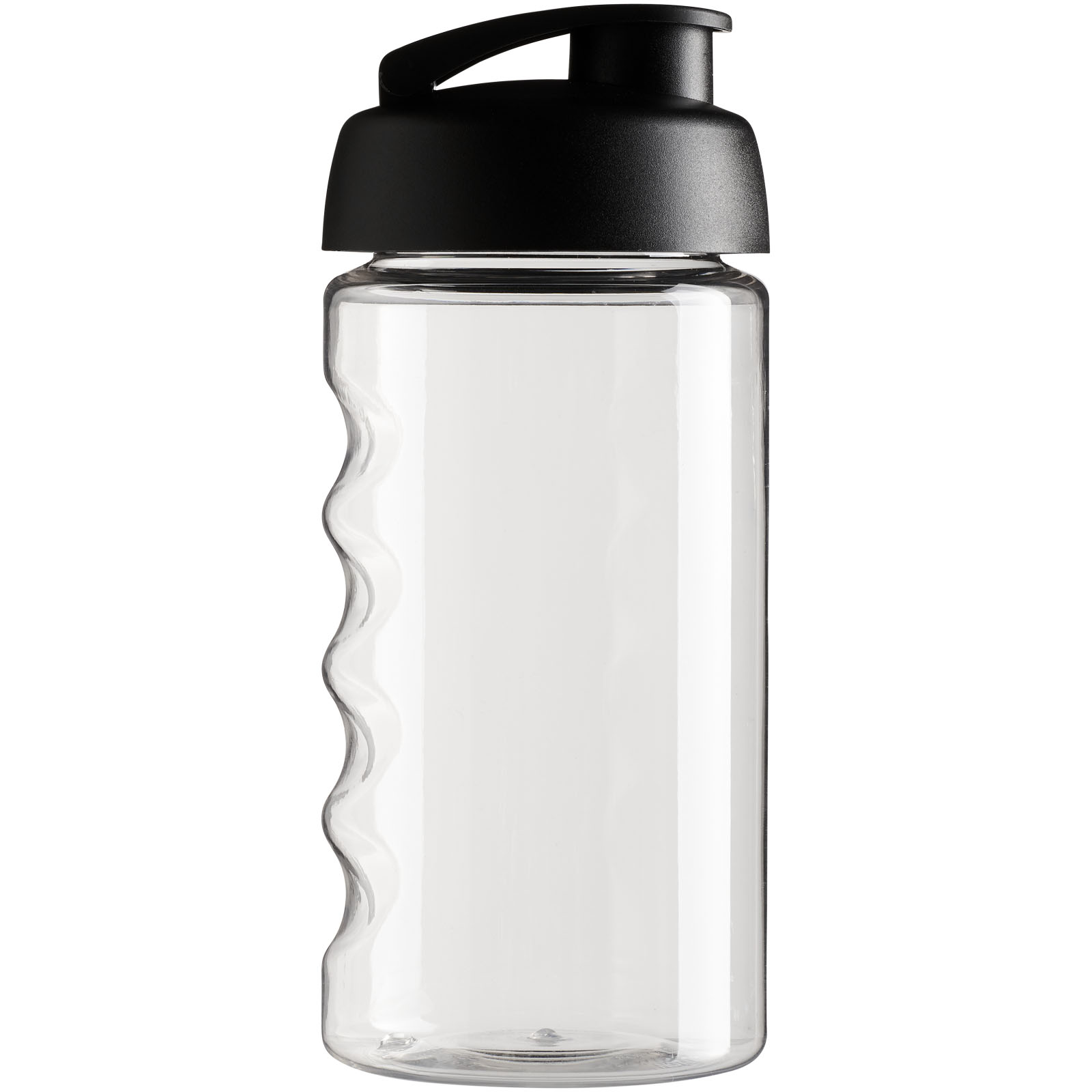 H2O Active® Bop 500 ml Sportflasche mit Klappdeckel transparent, schwarz