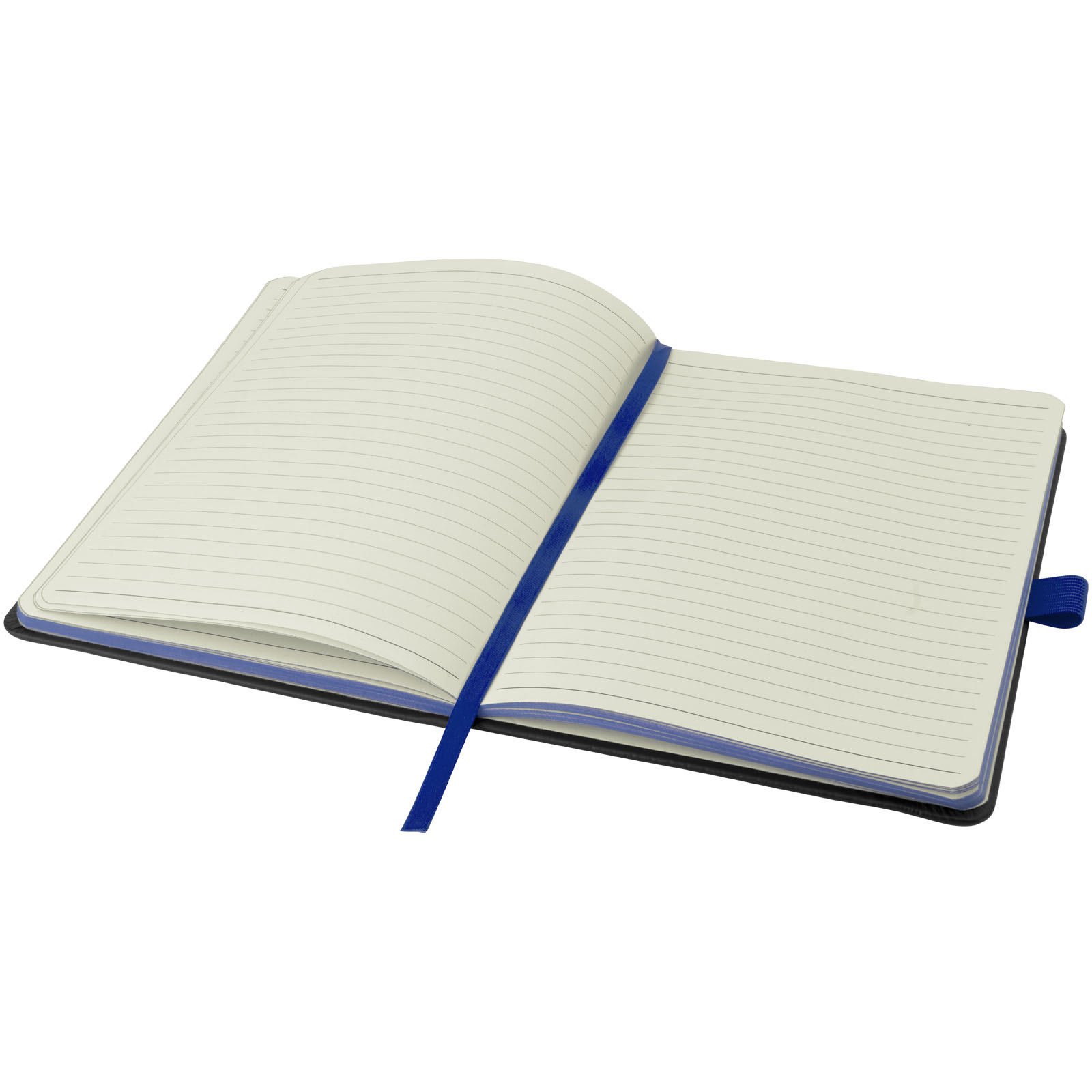 Colour-Edge A5 Hard Cover Notizbuch schwarz, royalblau