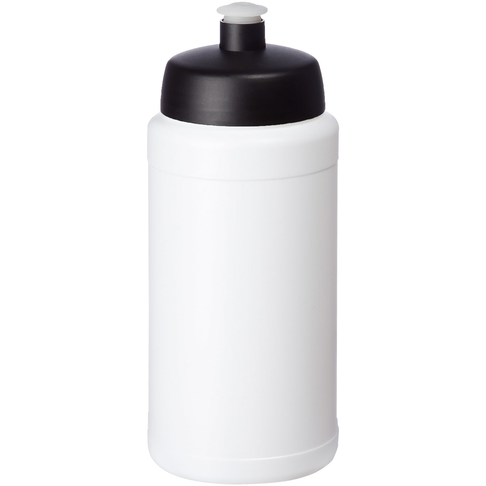 Baseline® Plus 500 ml Flasche mit Sportdeckel weiss, schwarz