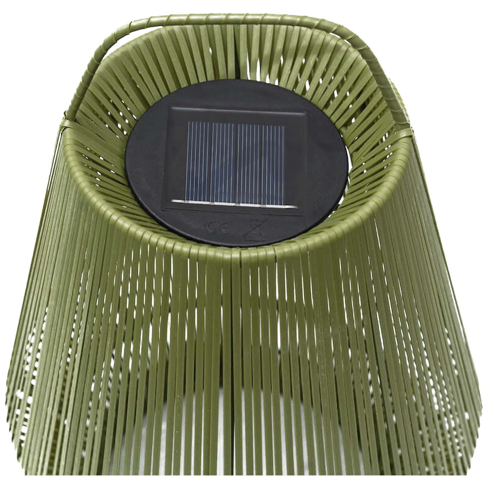 Originalhome Lampion tragbare Laterne aus recyceltem Material grün