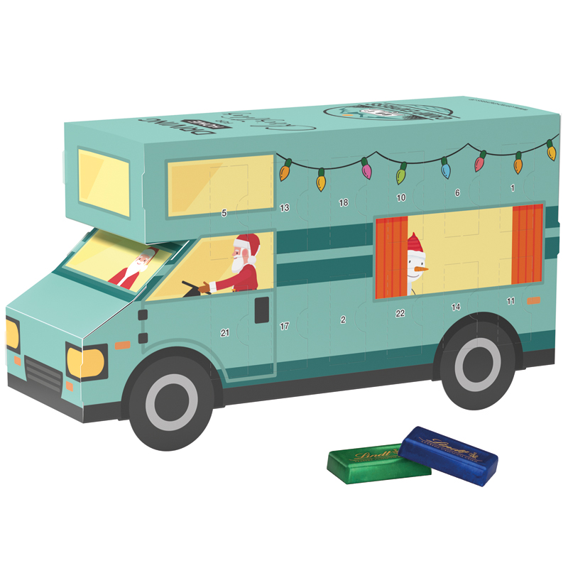 Adventskalender Wohnmobil, Sarotti Schokotäfelchen