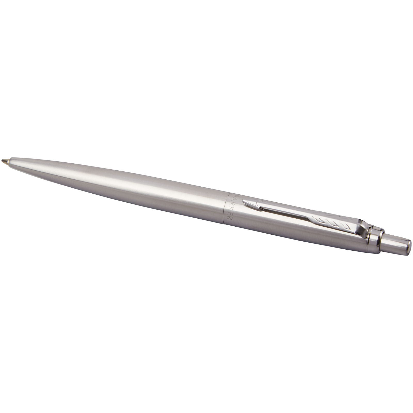 Parker Jotter einfarbiger XL Kugelschreiber (blaue Mine) edelstahl grau