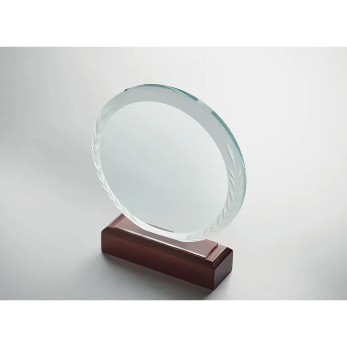 Runder Pokal Kristallglas
