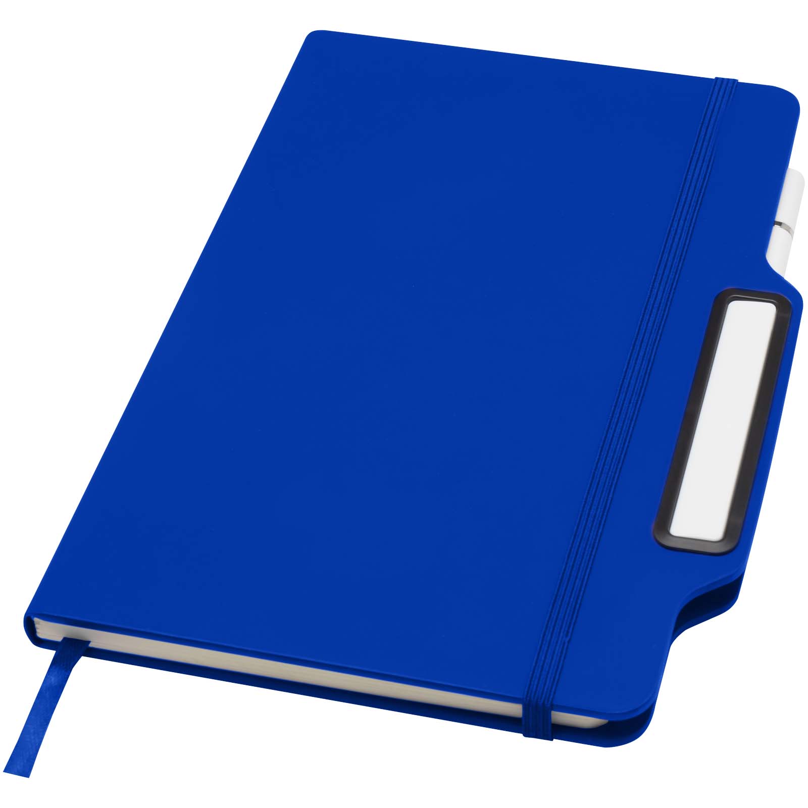 Nexus A5 Hardcover Notizbuch mit Kugelschreiber und Bleistiftset (schwarze Mine) royalblau