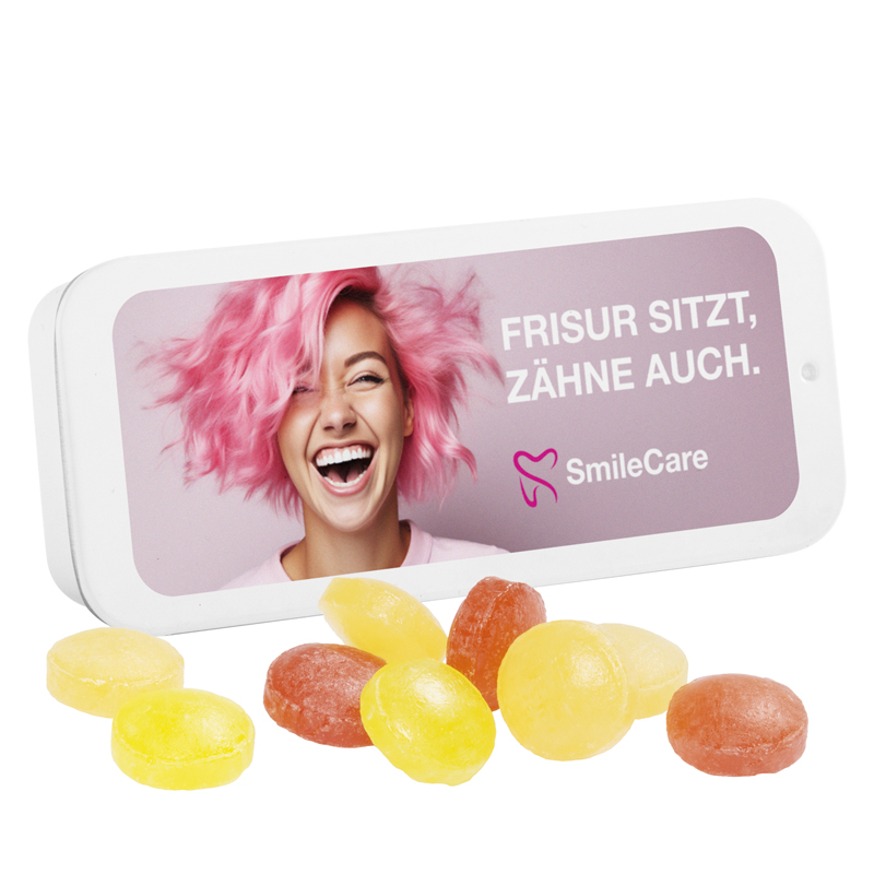 Schiebedeckeldose, Pfeffi zuckerfreien Pfefferminzpastillen