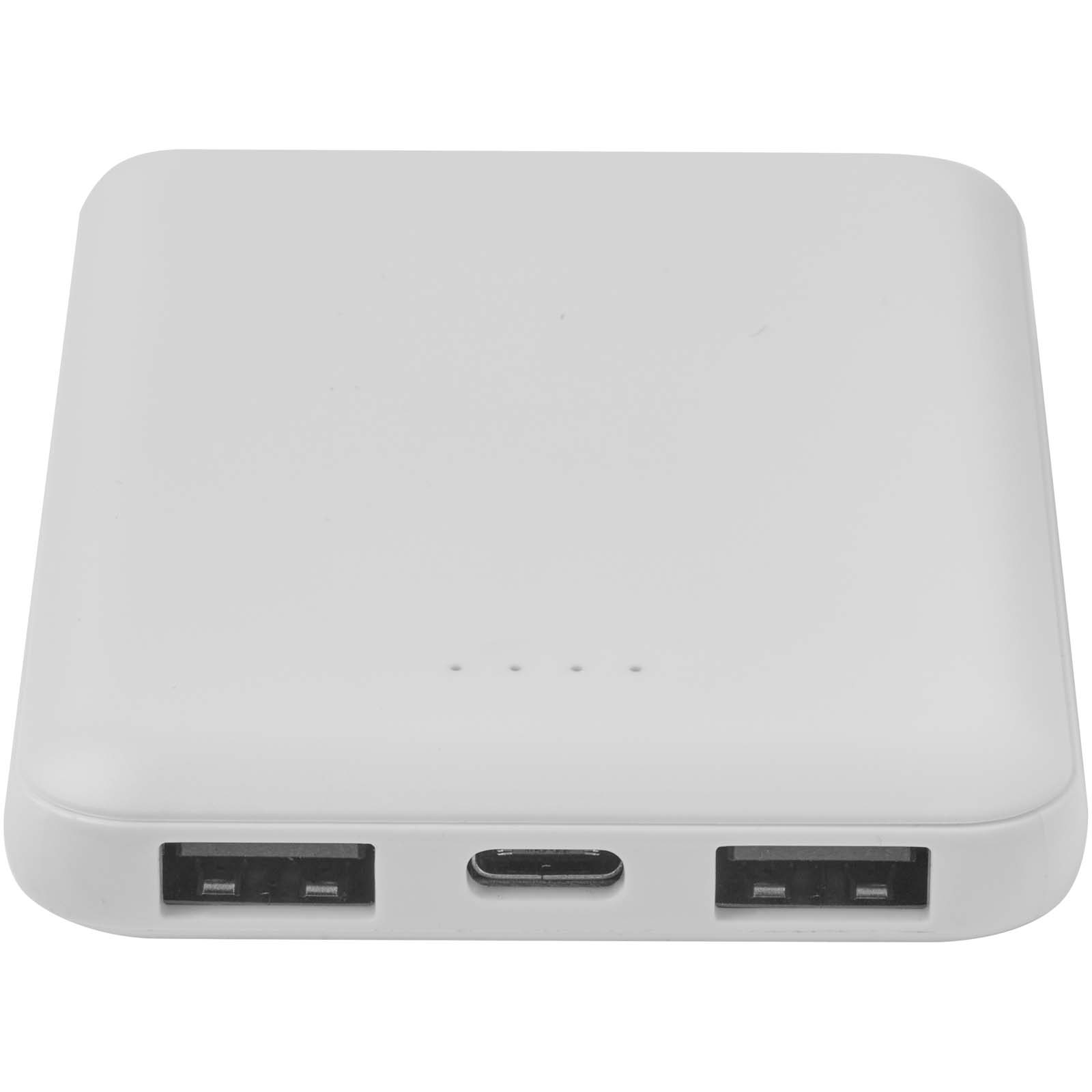 Asama 5000 mAh Typ-C Powerbank aus recyceltem Kunststoff weiss