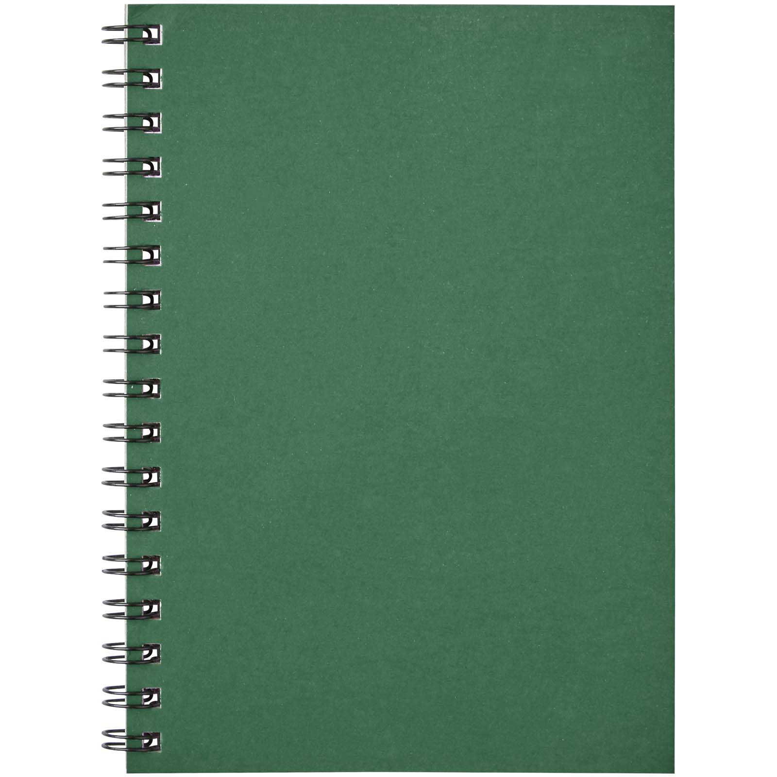 Desk-Mate® A6 farbiges Notizbuch mit Spiralbindung heather grün