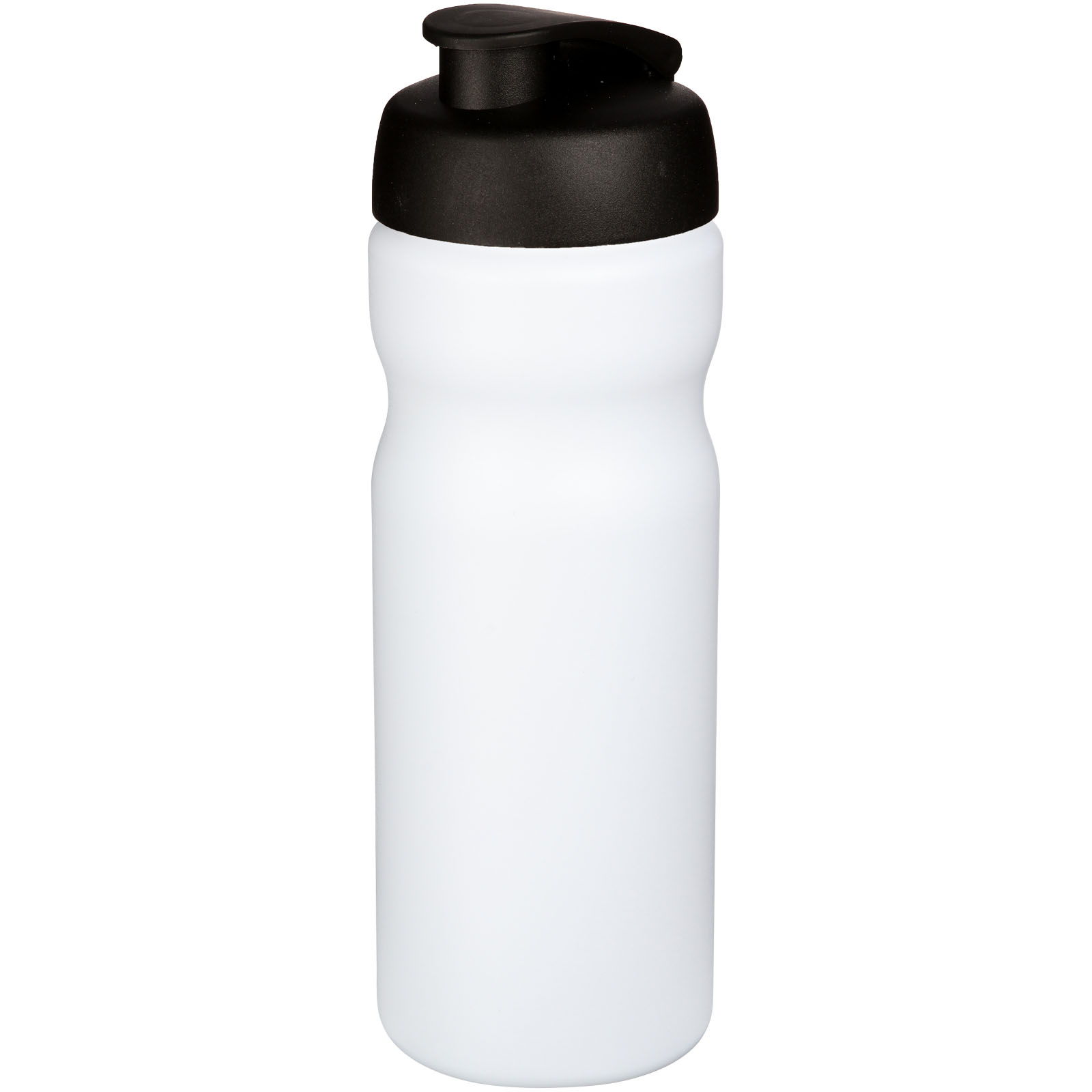 Baseline® Plus 650 ml Sportflasche mit Klappdeckel weiss, schwarz