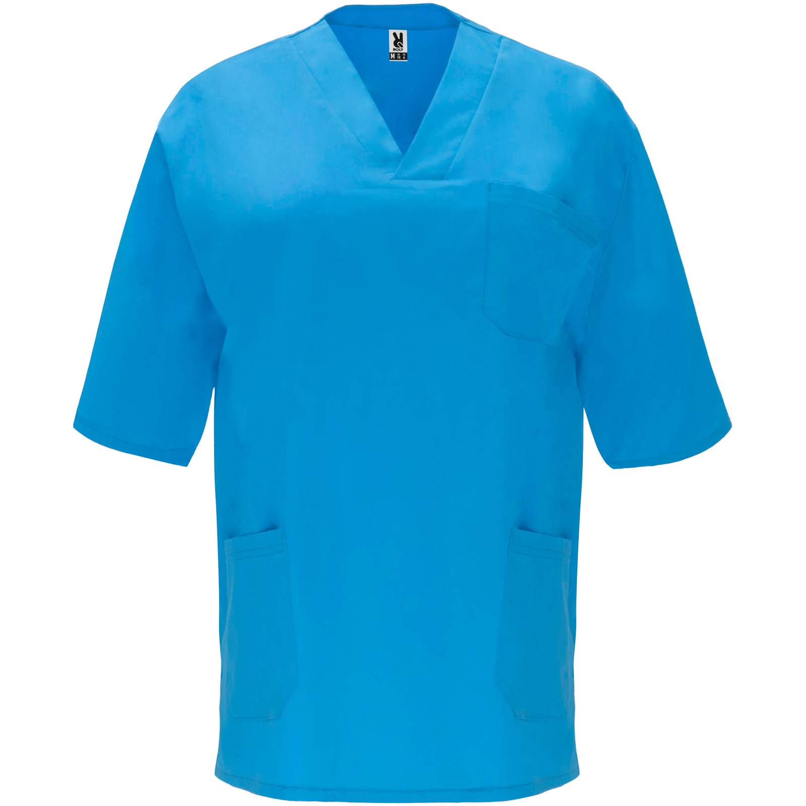 Panacea Kurzärmeliges Arbeitshemd, 160 g/m2, unisex donau-blau