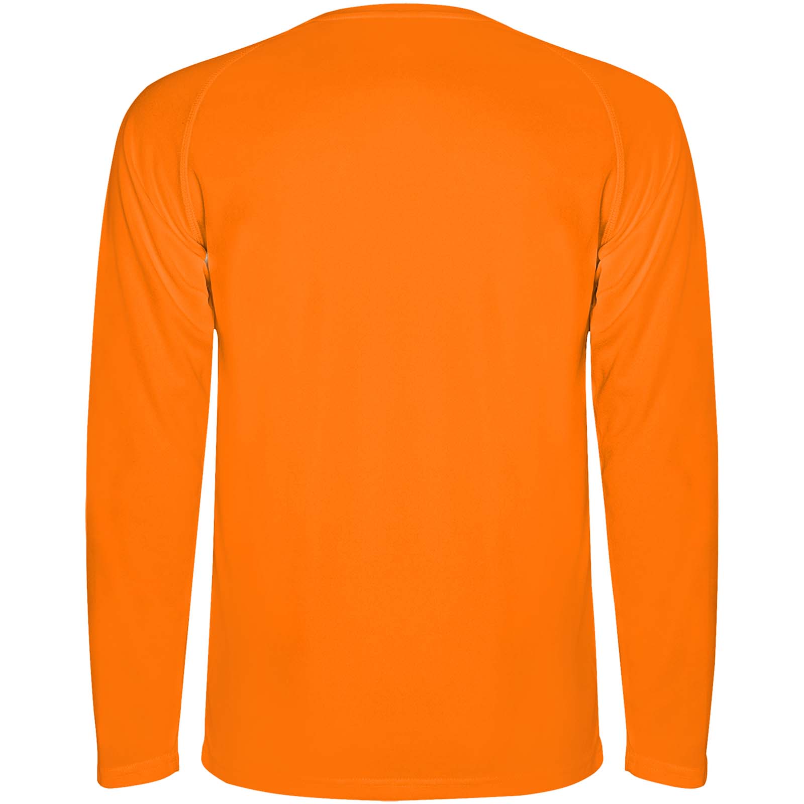 Montecarlo 150 g/m² Langarm Sport-Shirt für Männer fluororange