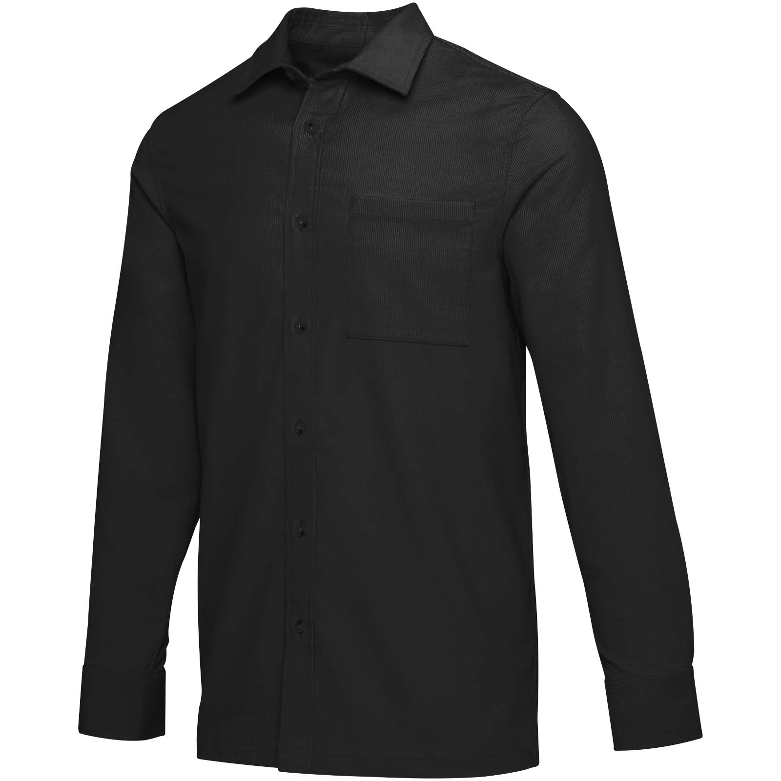 Alum 252 g/m² Hemd aus Cord Unisex schwarz