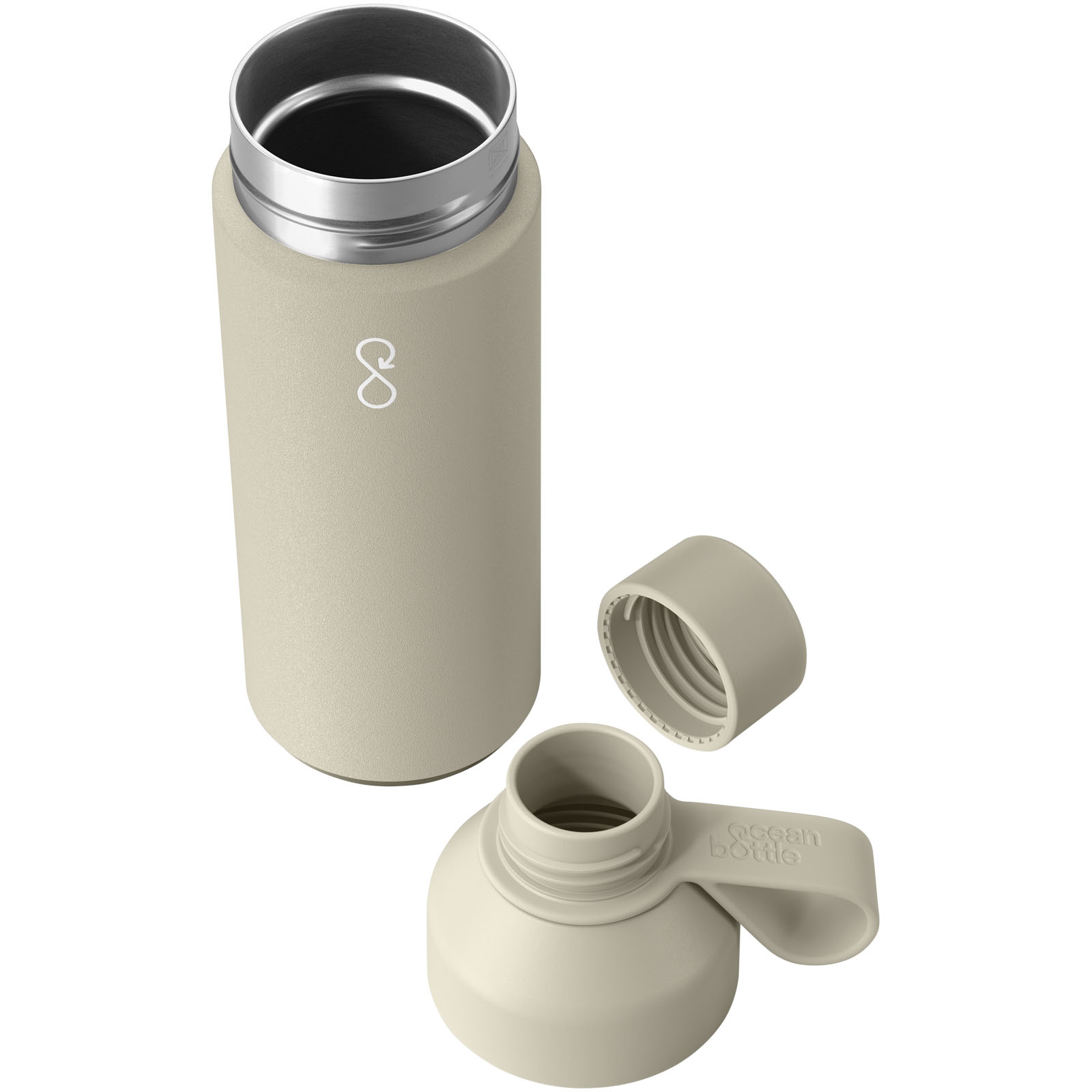 Ocean Bottle 500 ml vakuumisolierte Flasche sandstone