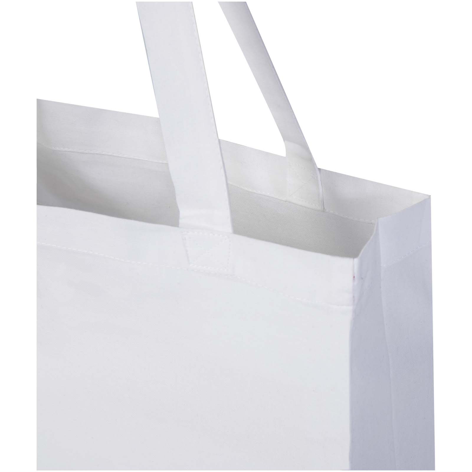 Odisha 180 g/m² OCS Bio Tragetasche mit Seitenfalten 14L weiss