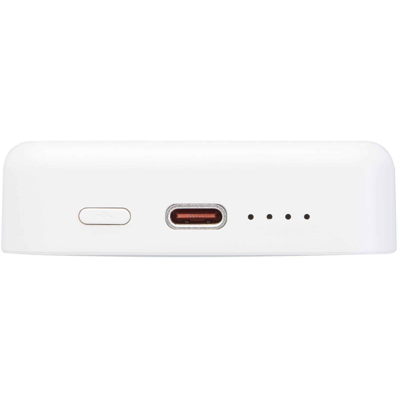 Acrab 15 W 10.000 mAh magnetische kabellose Powerbank mit 20 W PD aus recyceltem Kunststoff weiss