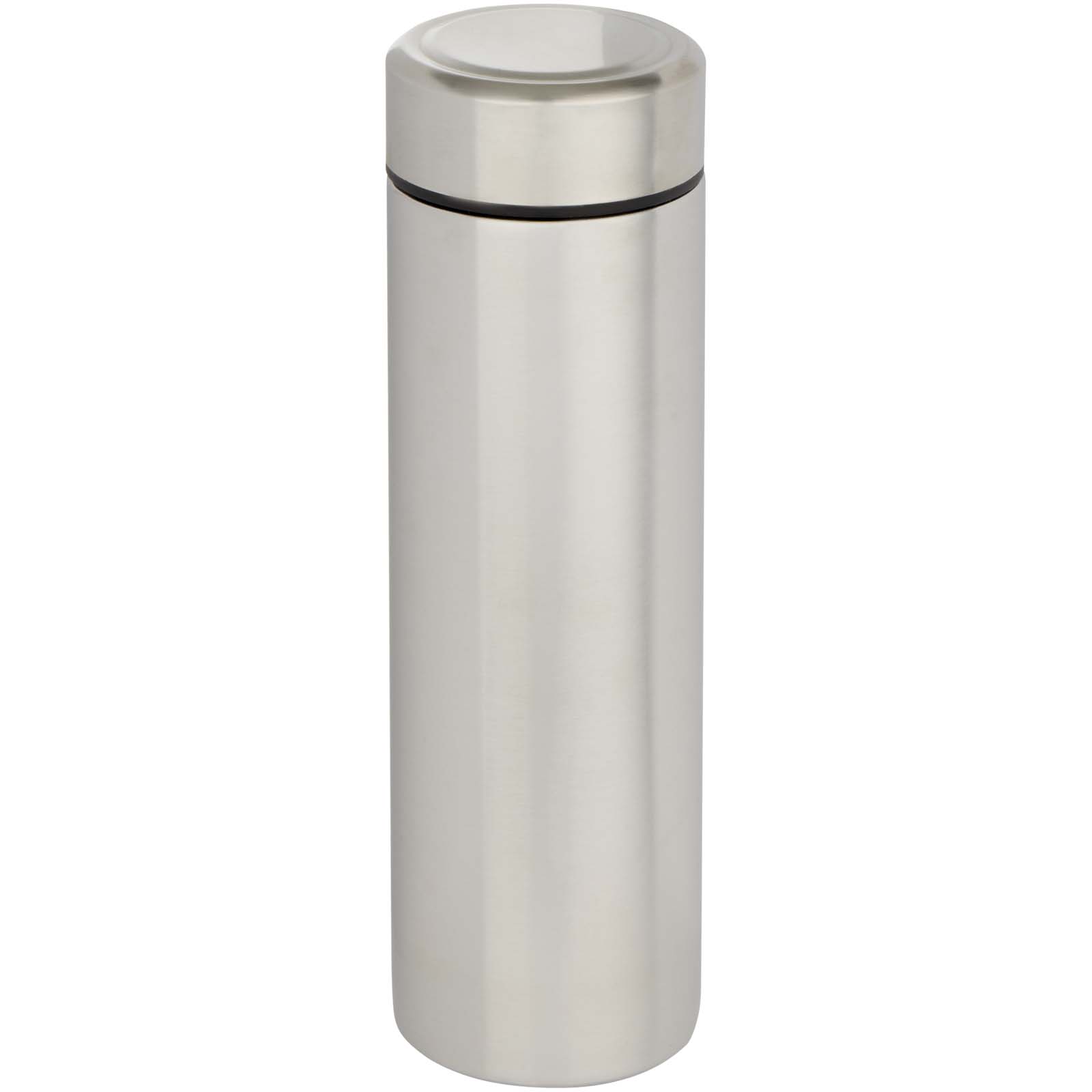 Taylor 450 ml Doppelwand Isolierflasche aus Edelstahl mit Teesieb mattsilber