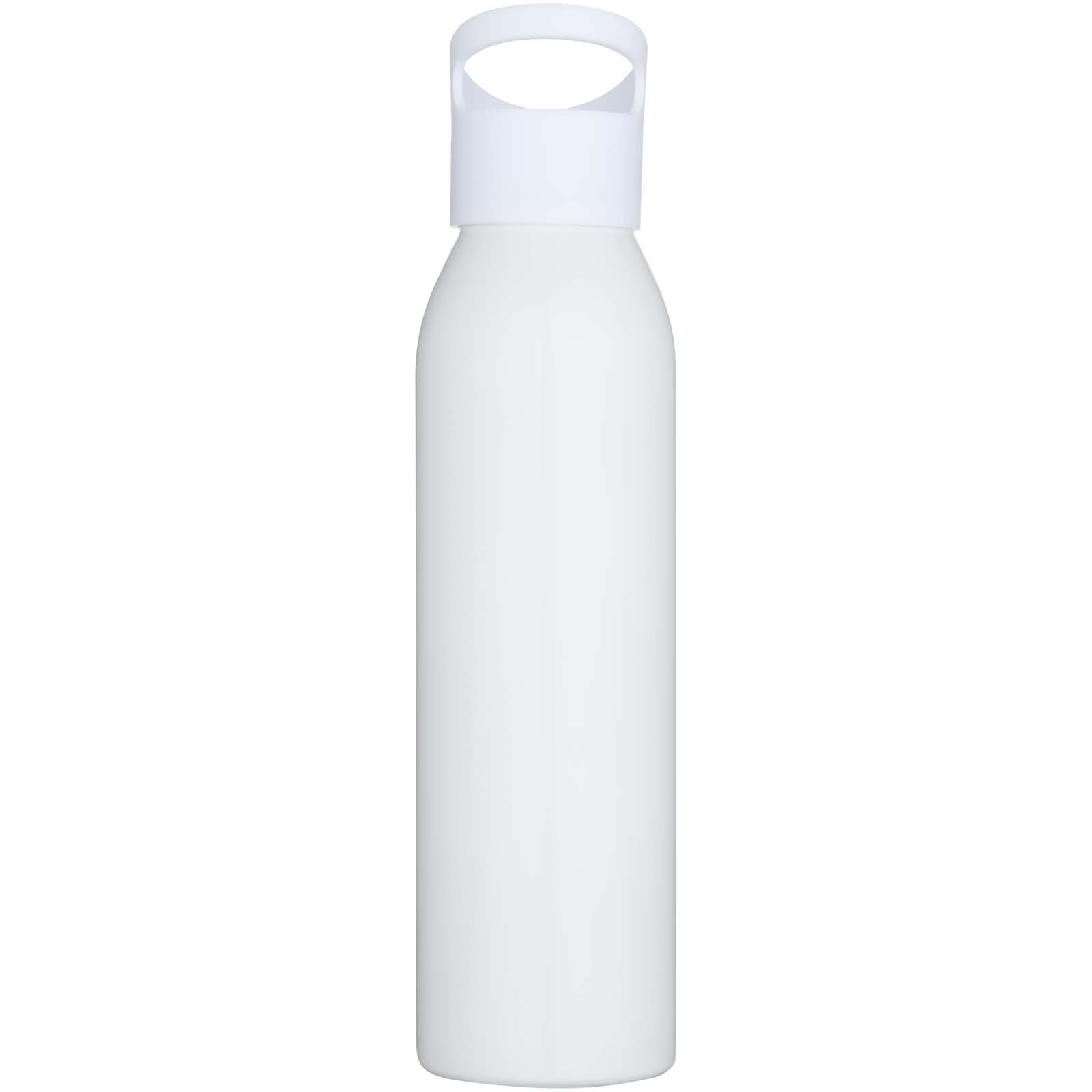 Sky 650 ml RCS-zertifizierte, einwandige Trinkflasche aus recyceltem Edelstahl weiss