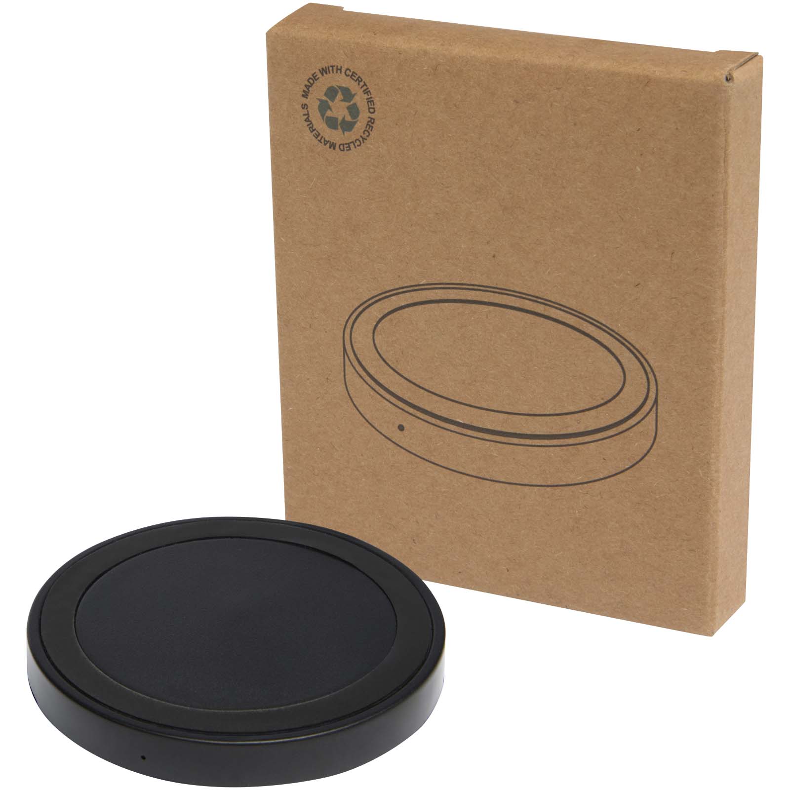 Freal 15W Kabelloses Ladepad aus recyceltem Kunststoff schwarz