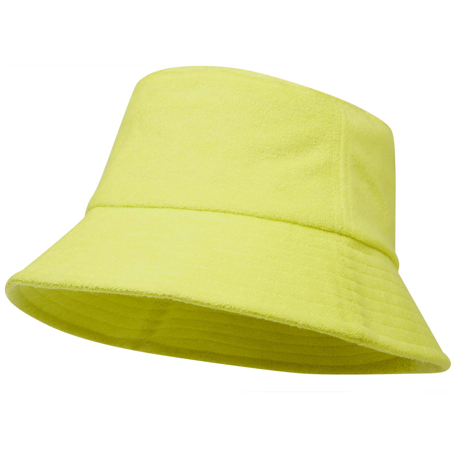 Melo 230 g/m² GRS-recycelter Sonnenhut aus Frottee limone