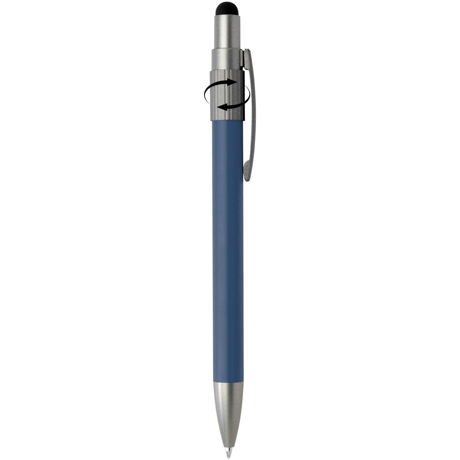 Rill RCS recycelter Kugelschreiber mit Stylus und Fidget Spinner (blaue Mine) Ozeanblau