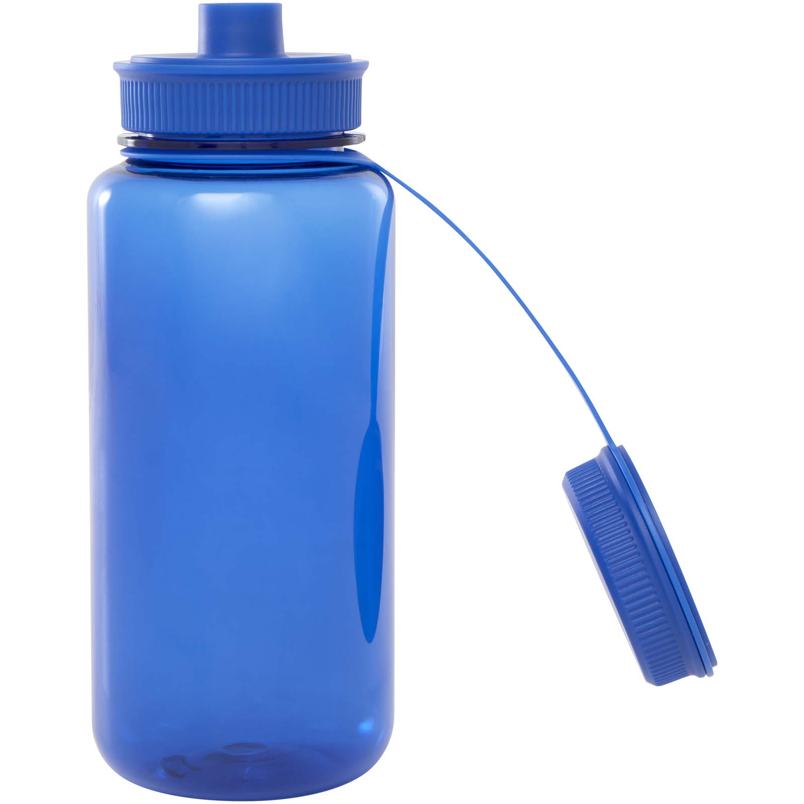 Ryder 900 ml RCS-zertifizierte RPET-Sportflasche mit Multifunktionsdeckel royalblau
